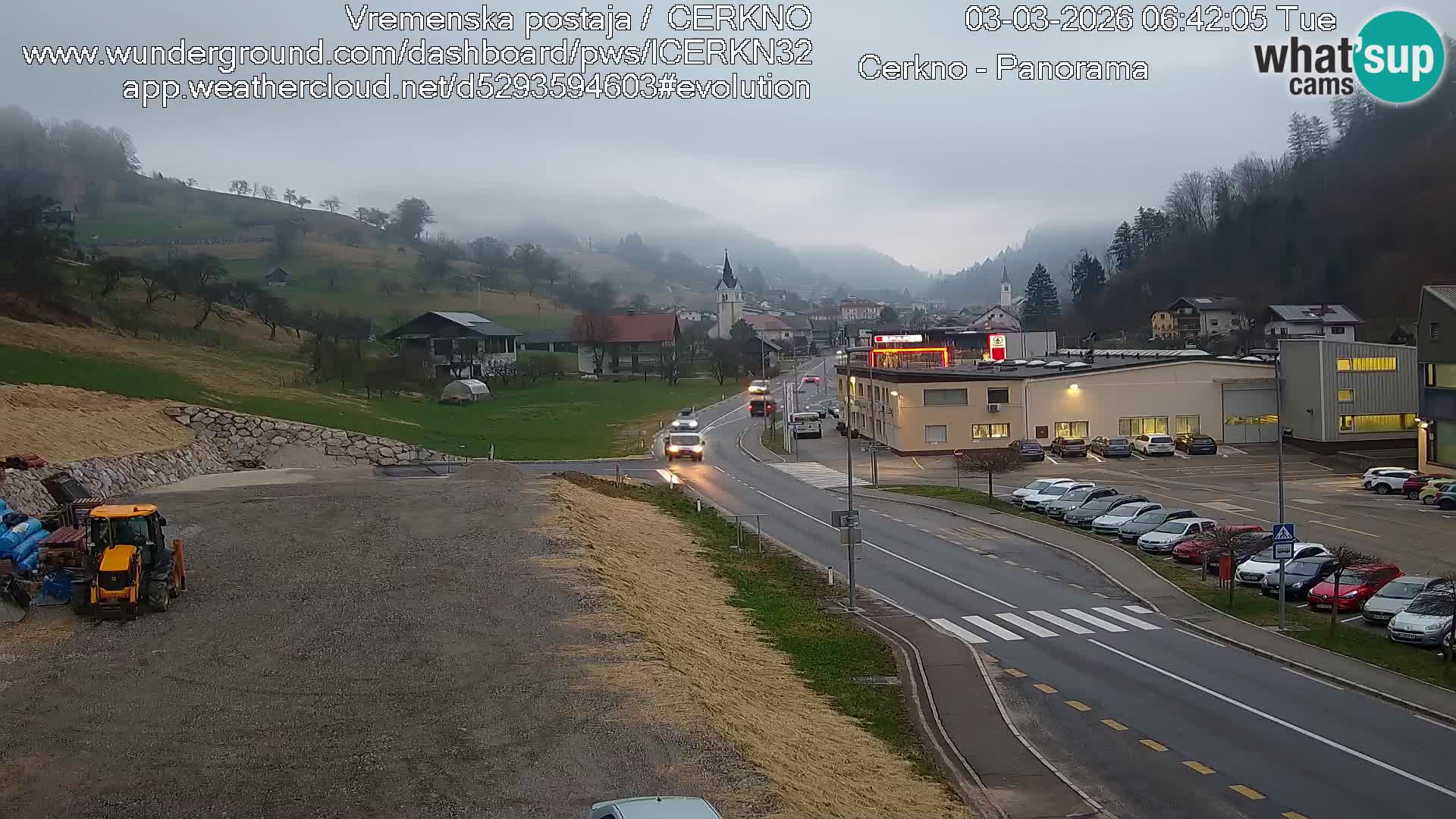 Cerkno ulaz u grad – Kamera uživo