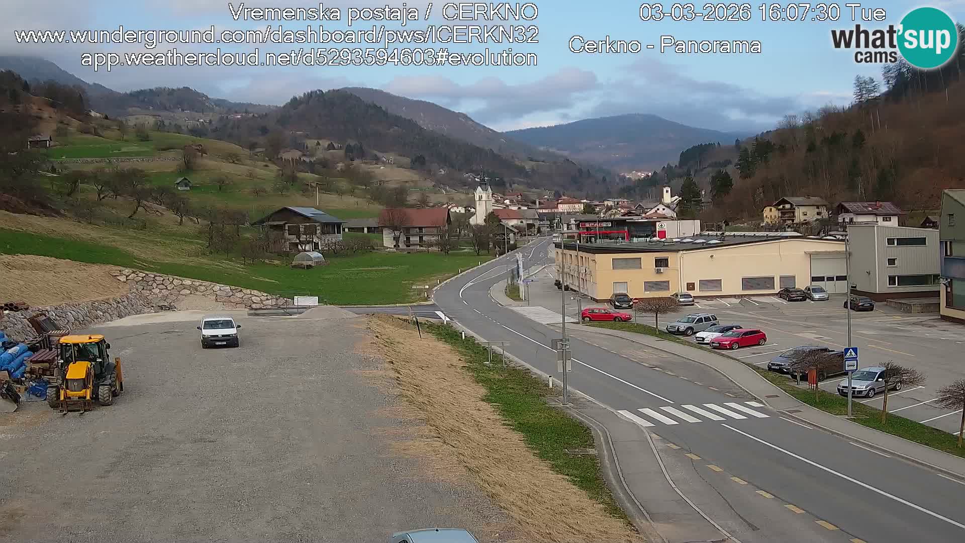 Cerkno ulaz u grad – Kamera uživo