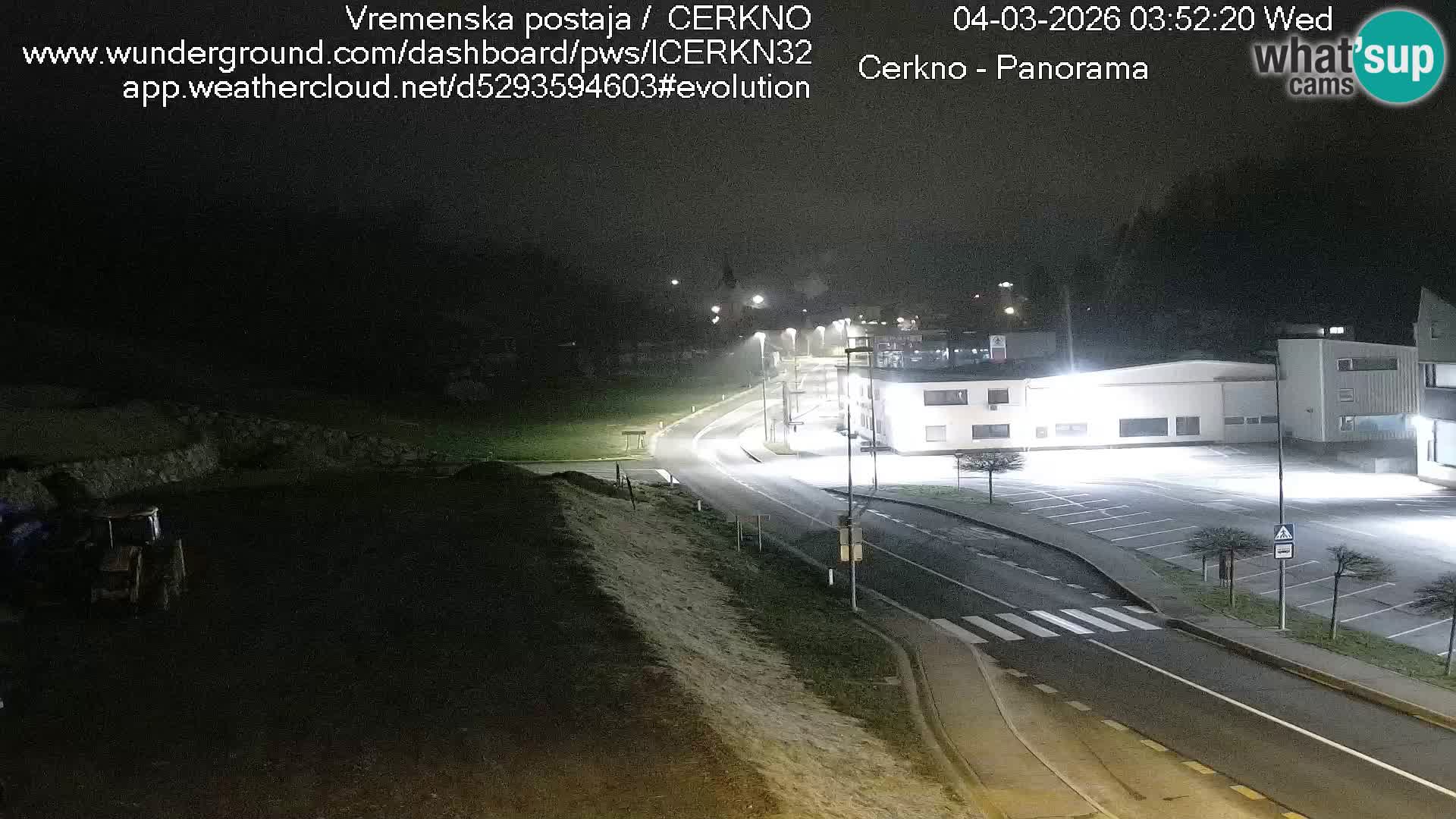 Cerkno entrada a la ciudad Webcam en vivo