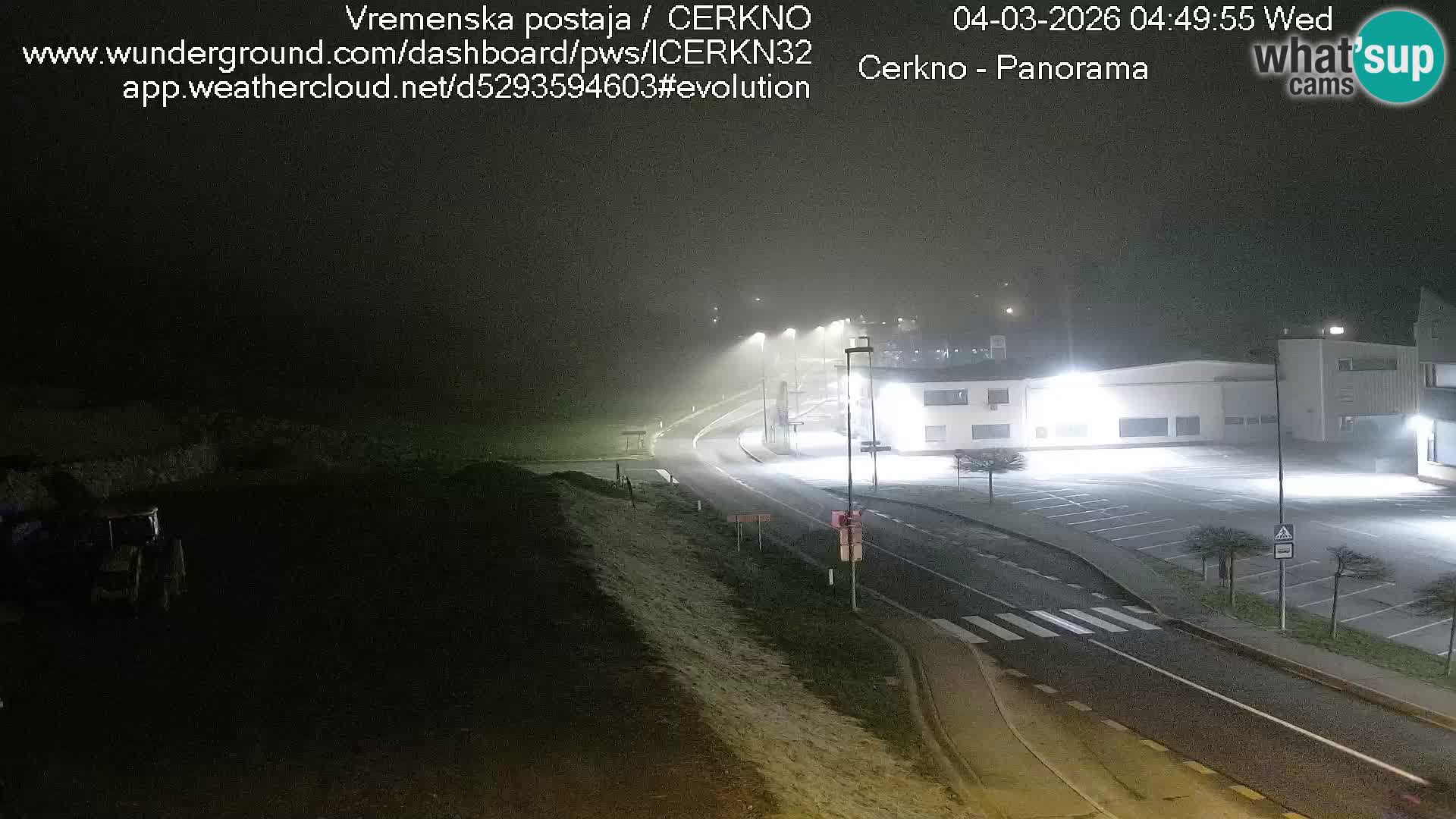 Cerkno city entrance Live Webcam