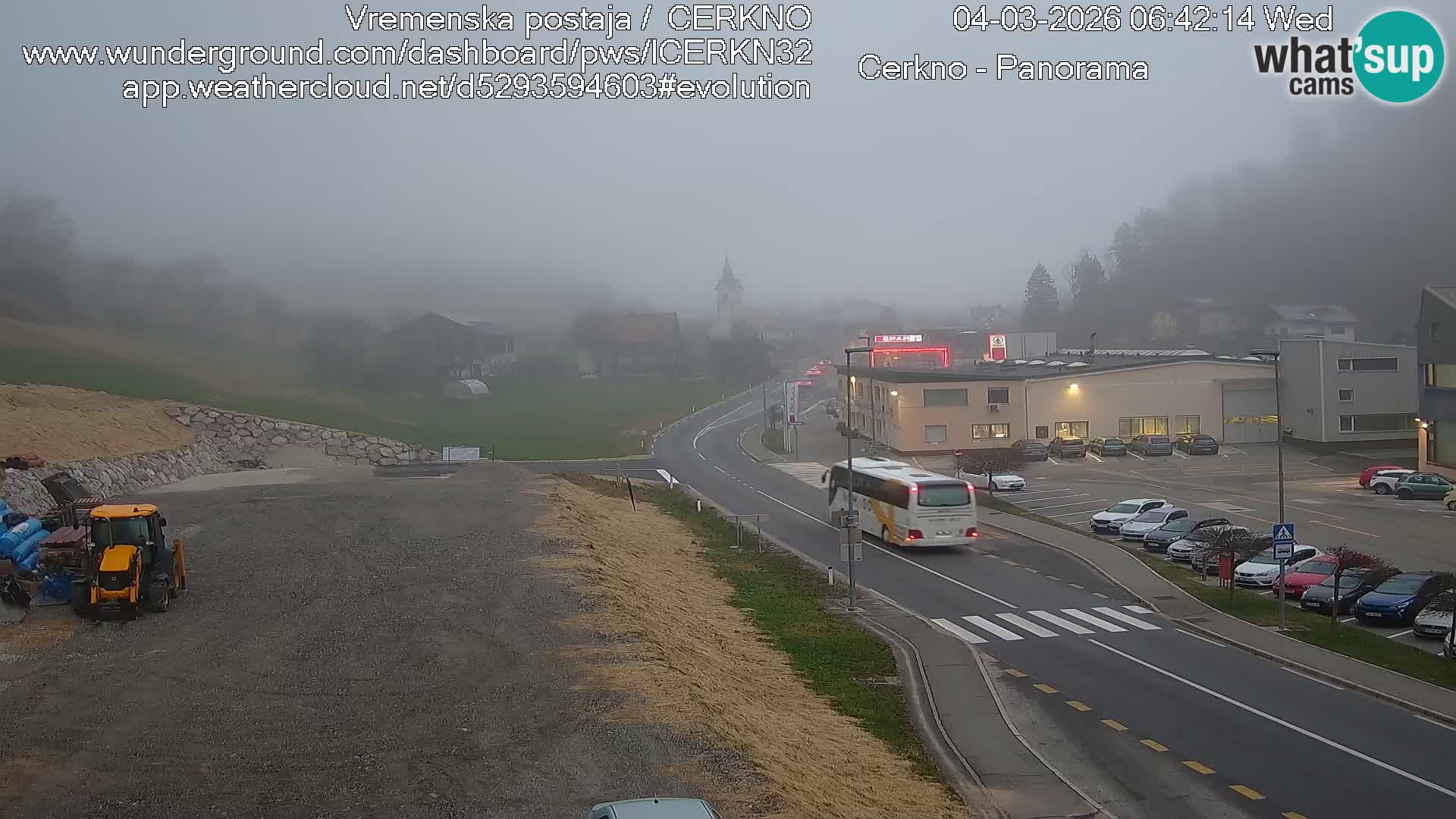 Cerkno entrada a la ciudad Webcam en vivo