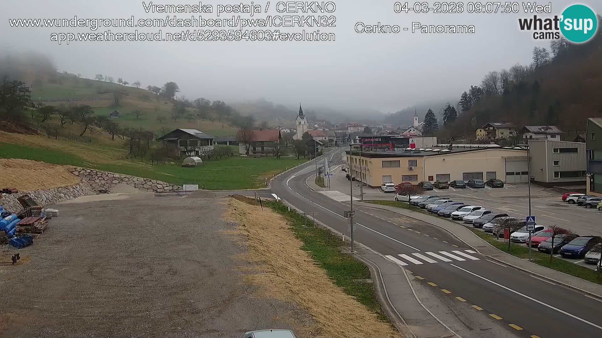 Cerkno ulaz u grad – Kamera uživo