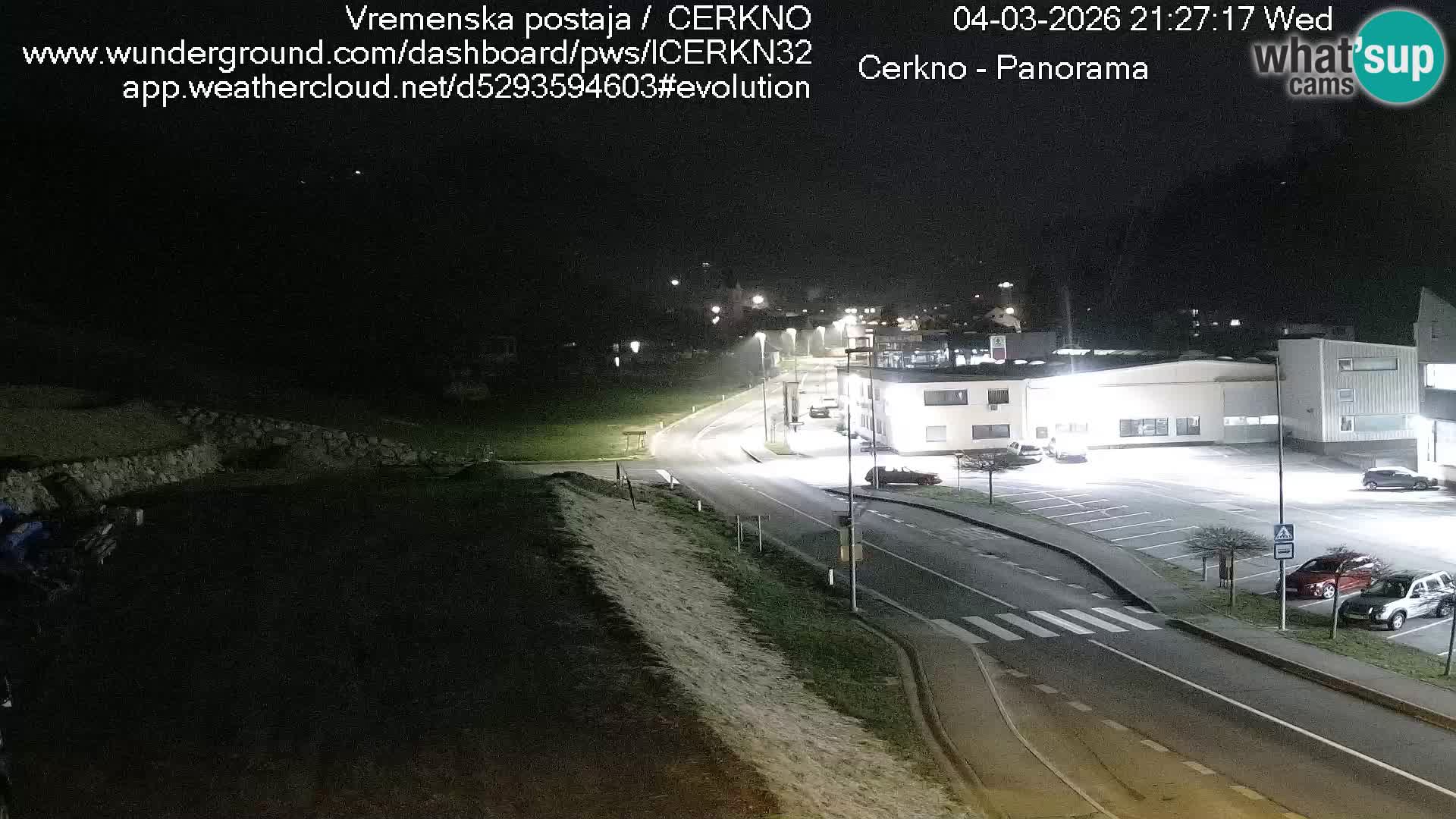Cerkno city entrance Live Webcam