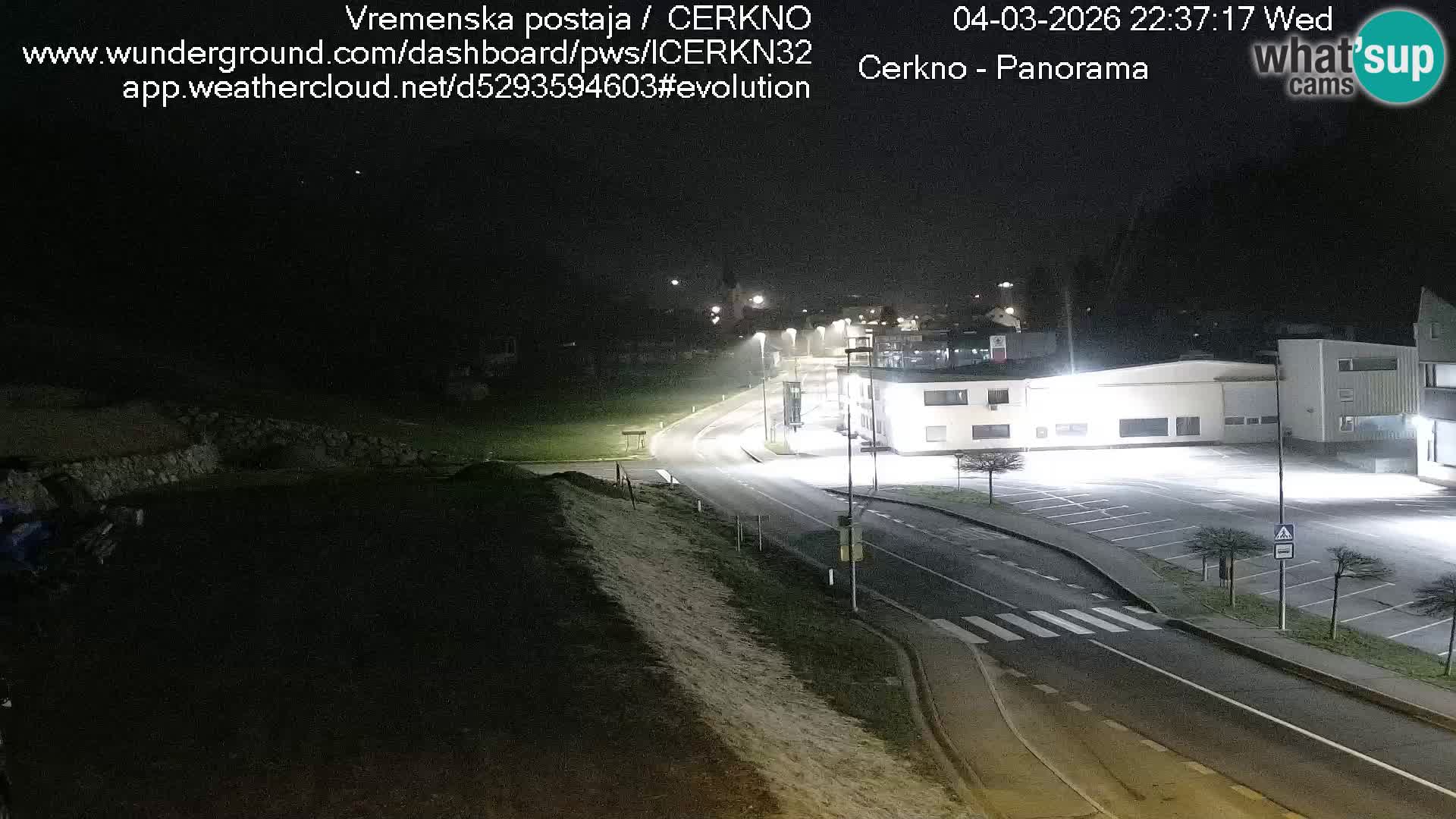 Cerkno city entrance Live Webcam
