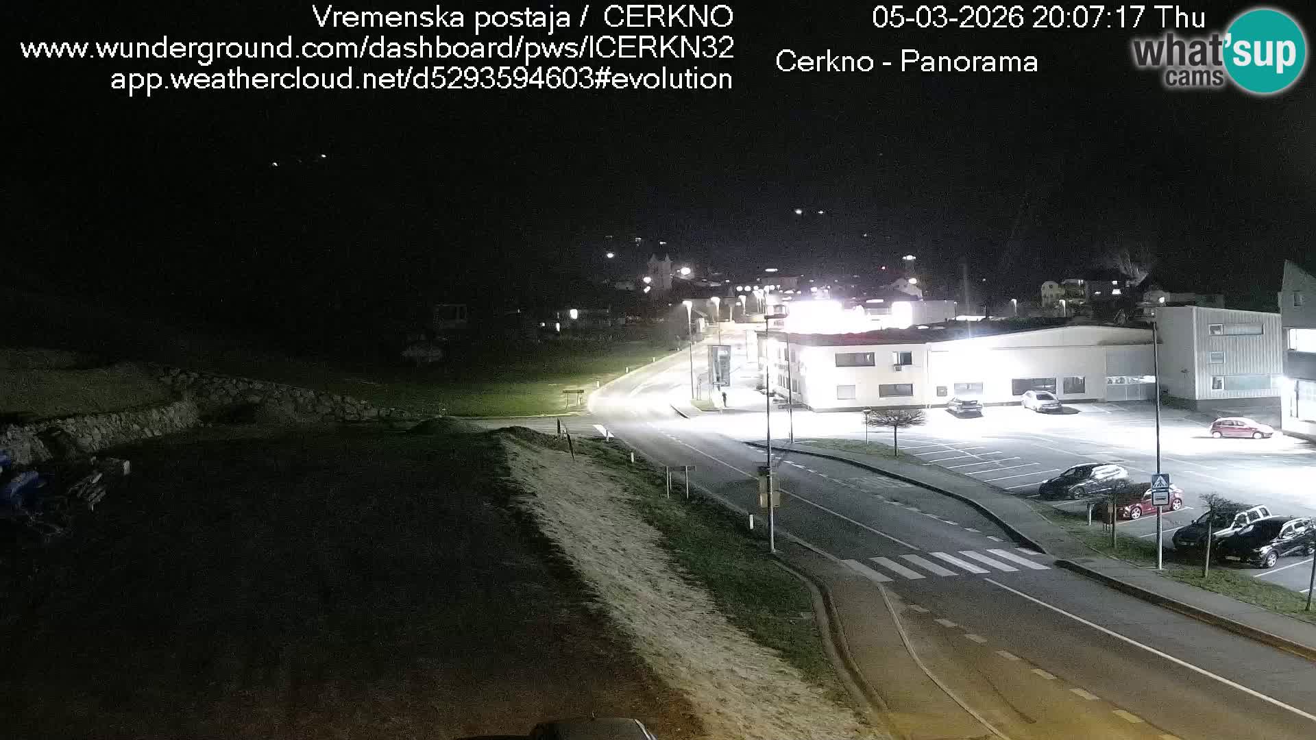 Cerkno city entrance Live Webcam