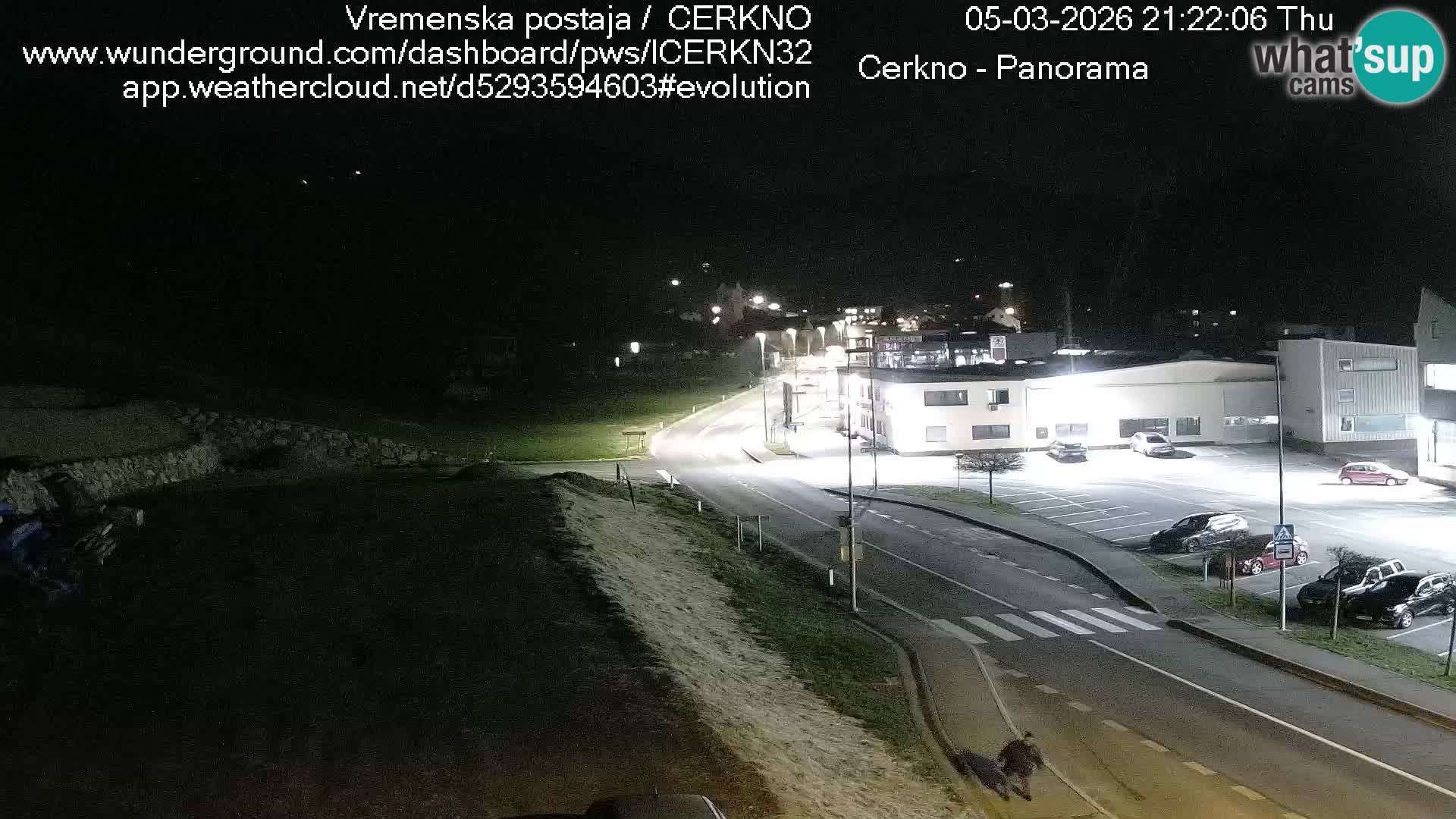 Cerkno city entrance Live Webcam