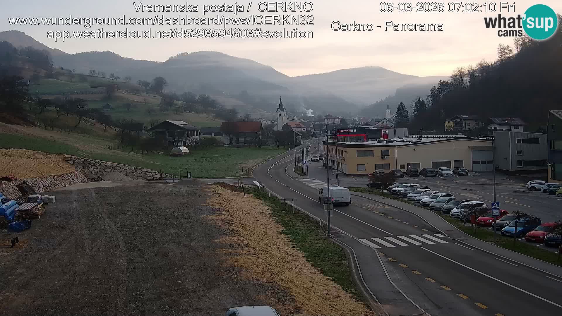 Cerkno ulaz u grad – Kamera uživo