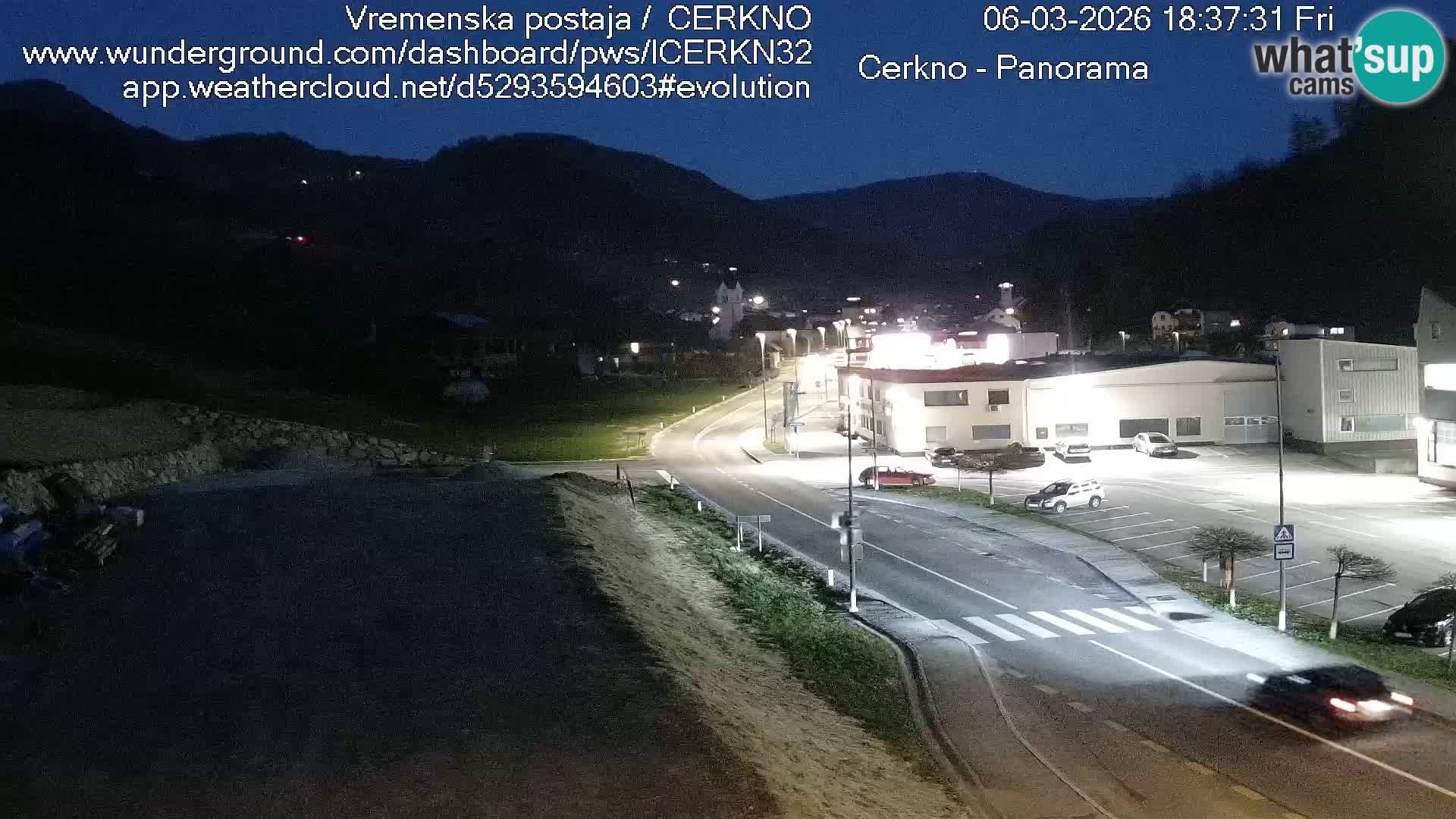 Cerkno ulaz u grad – Kamera uživo