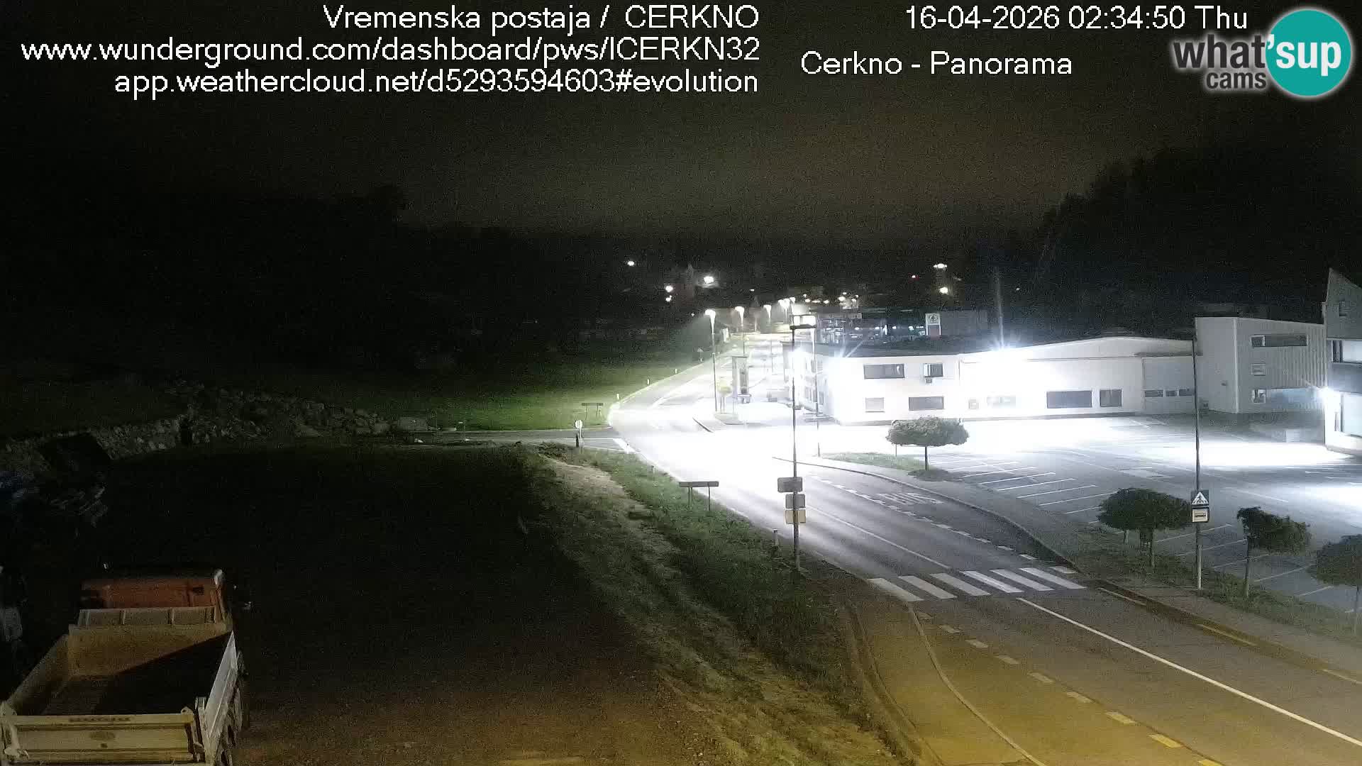 Cerkno city entrance Live Webcam