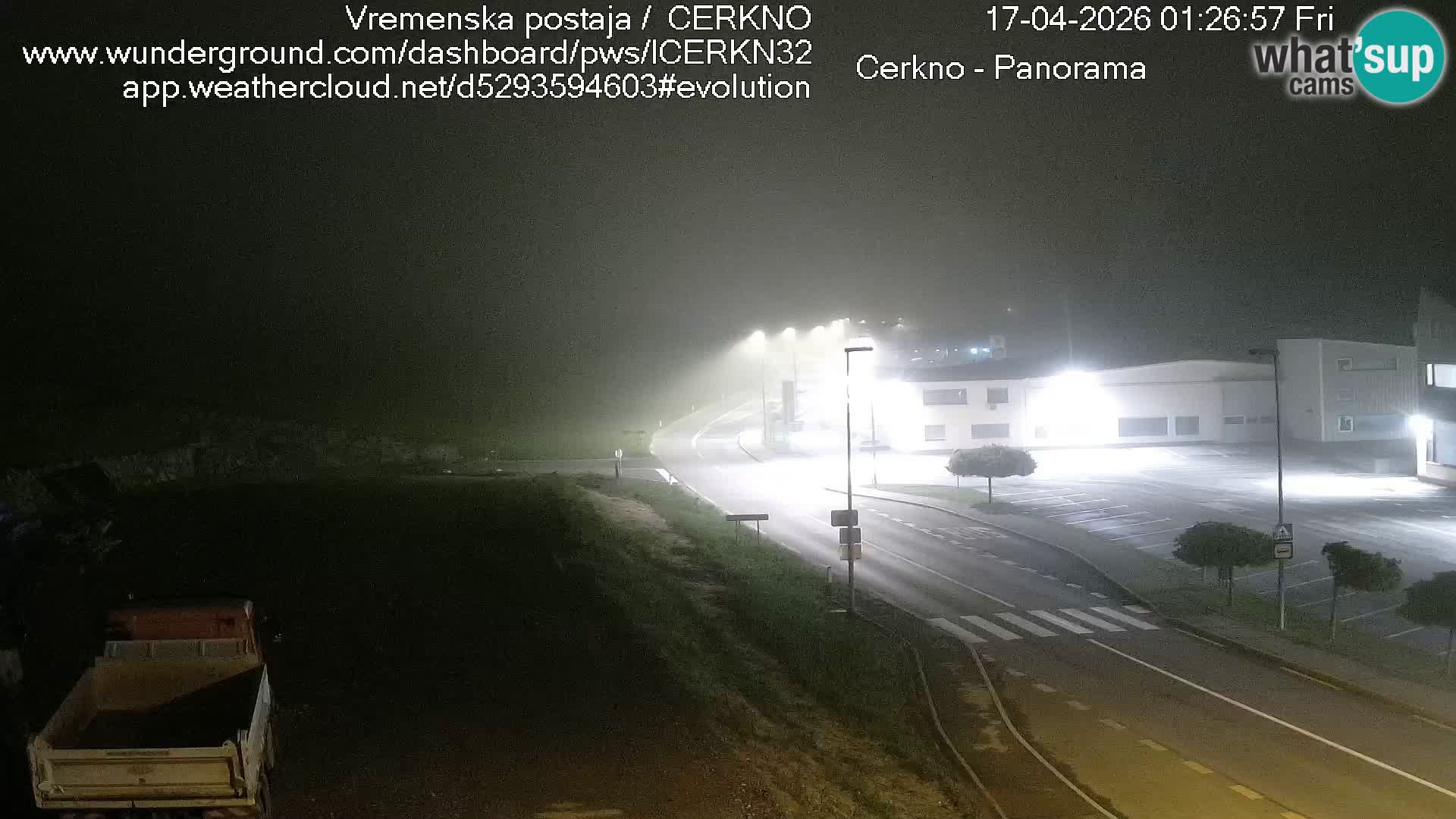 Cerkno city entrance Live Webcam