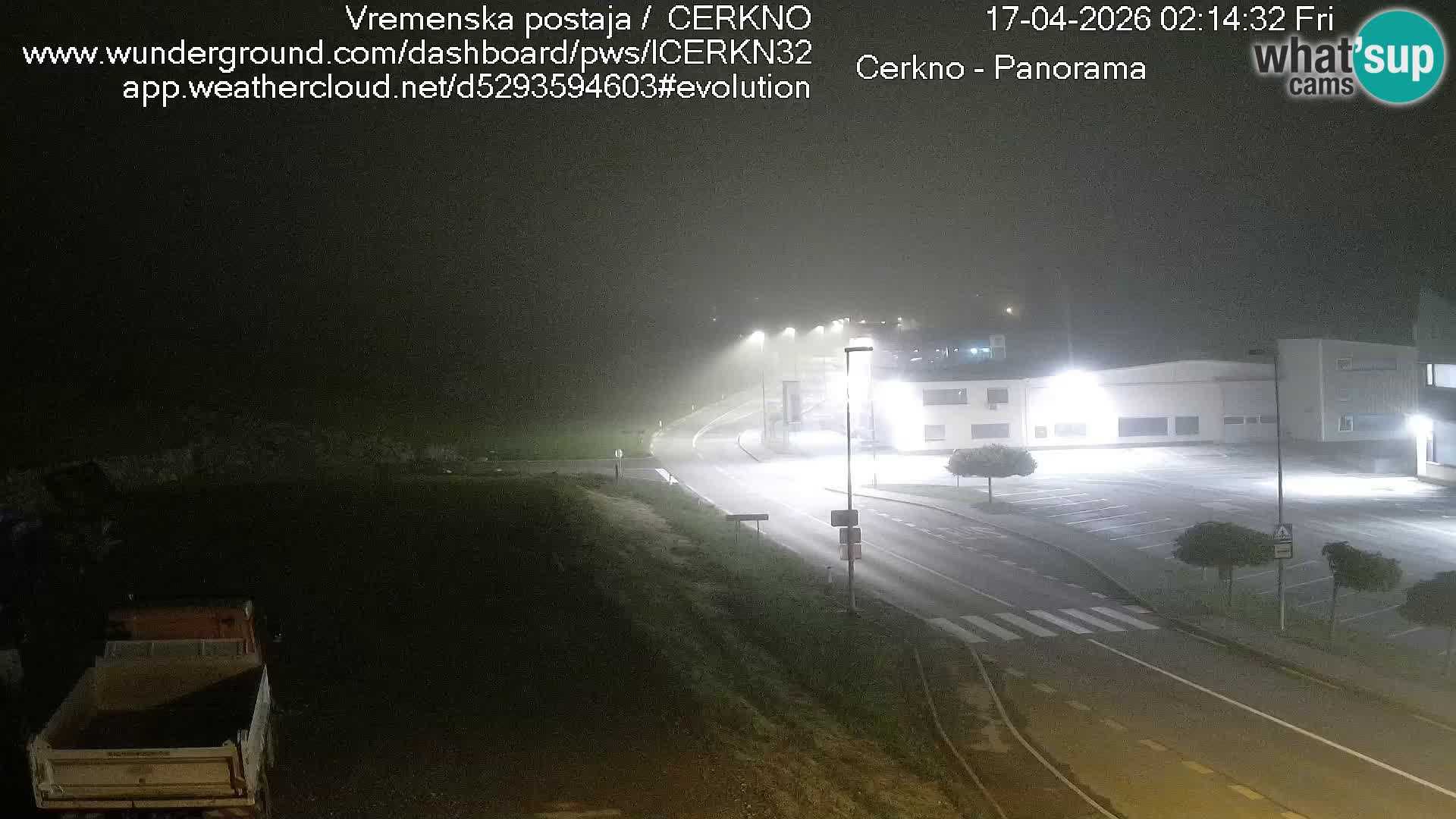 Cerkno city entrance Live Webcam