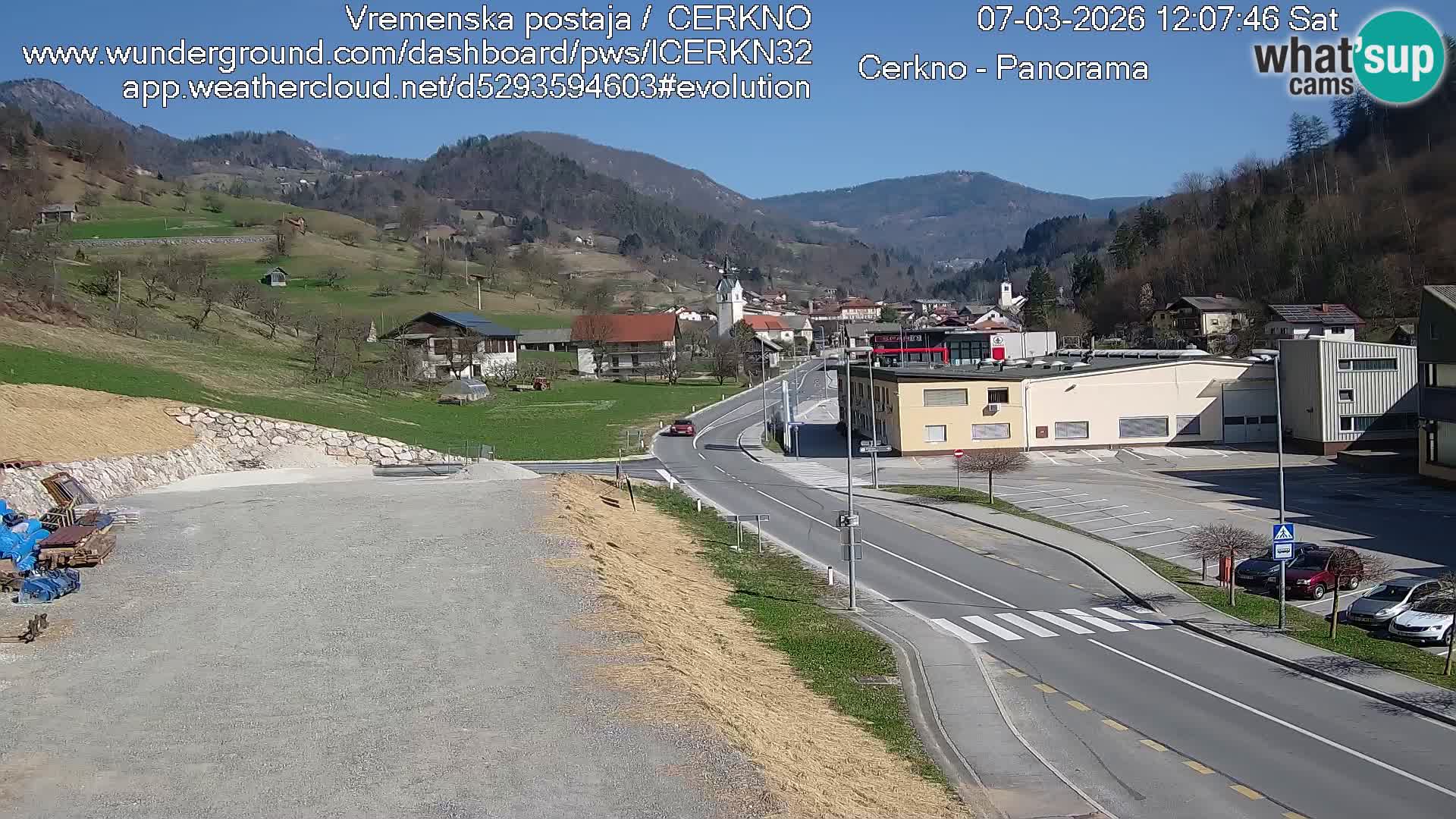 Cerkno Stadteingang Live-Webcam