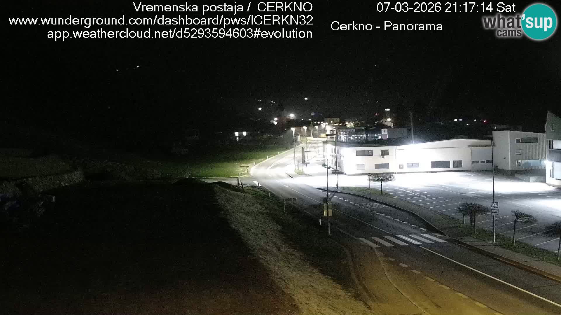 Cerkno entrada a la ciudad Webcam en vivo