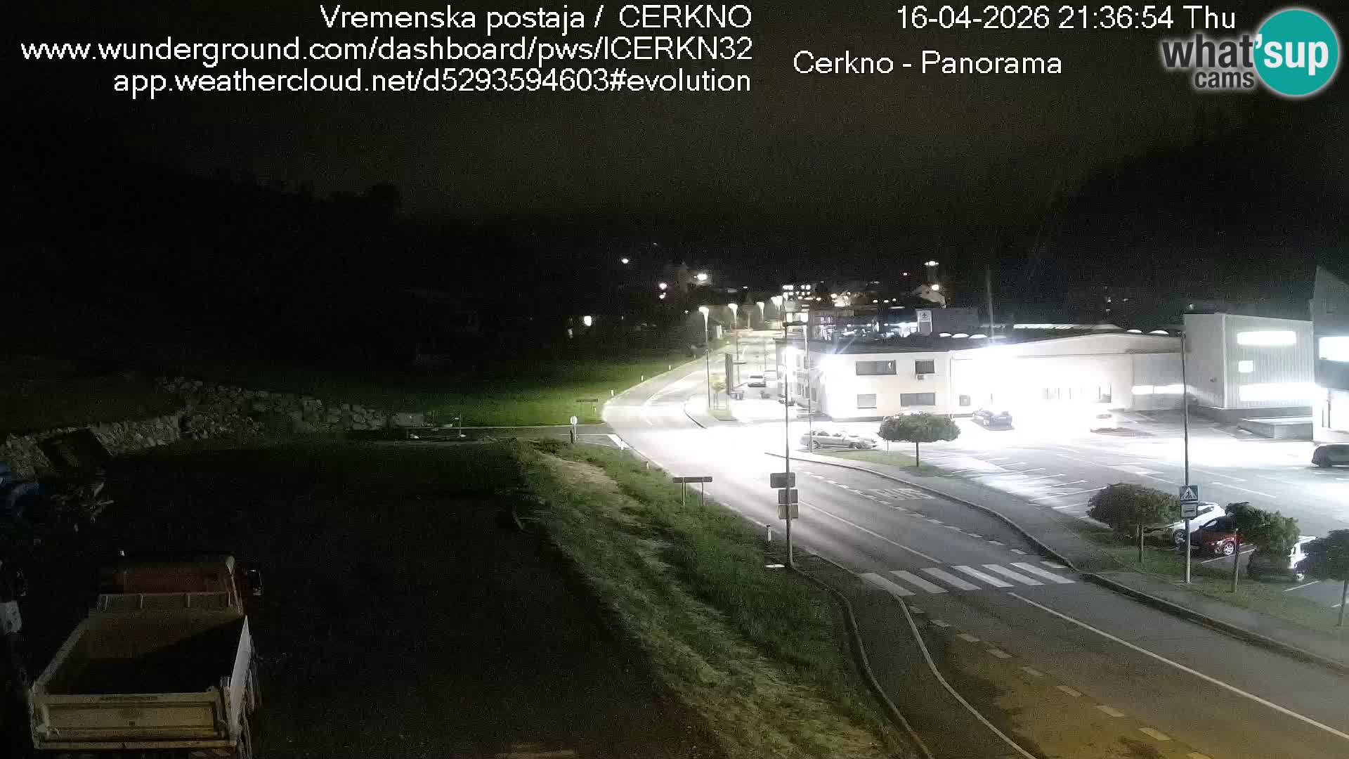 Cerkno entrada a la ciudad Webcam en vivo