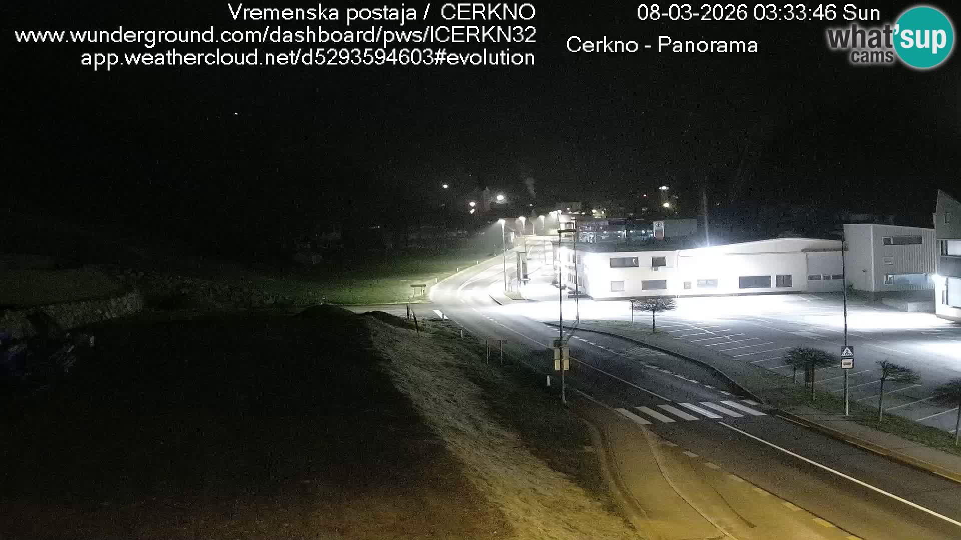 Webcam en direct – Entrée de la ville de Cerkno