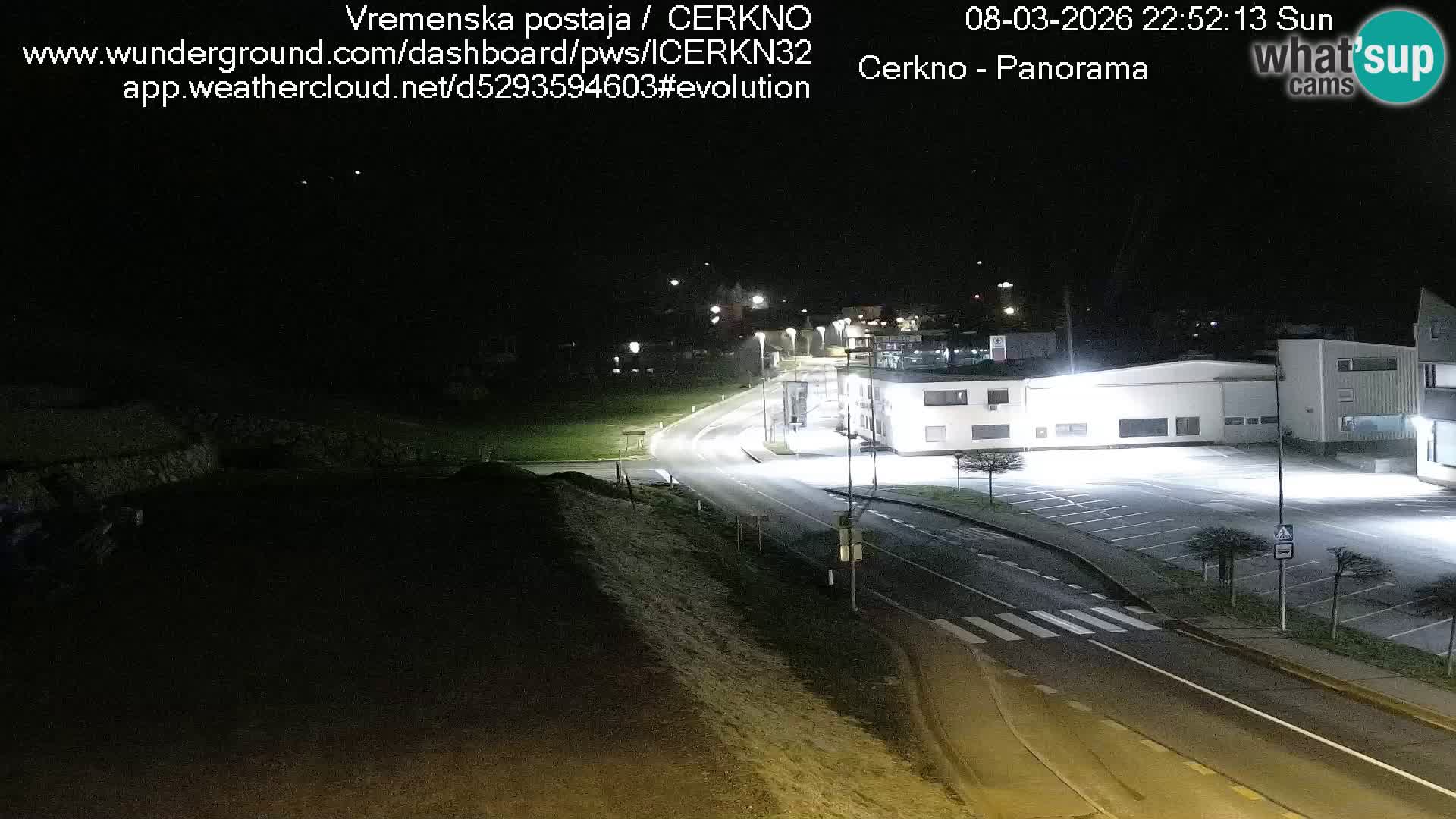 Cerkno entrada a la ciudad Webcam en vivo