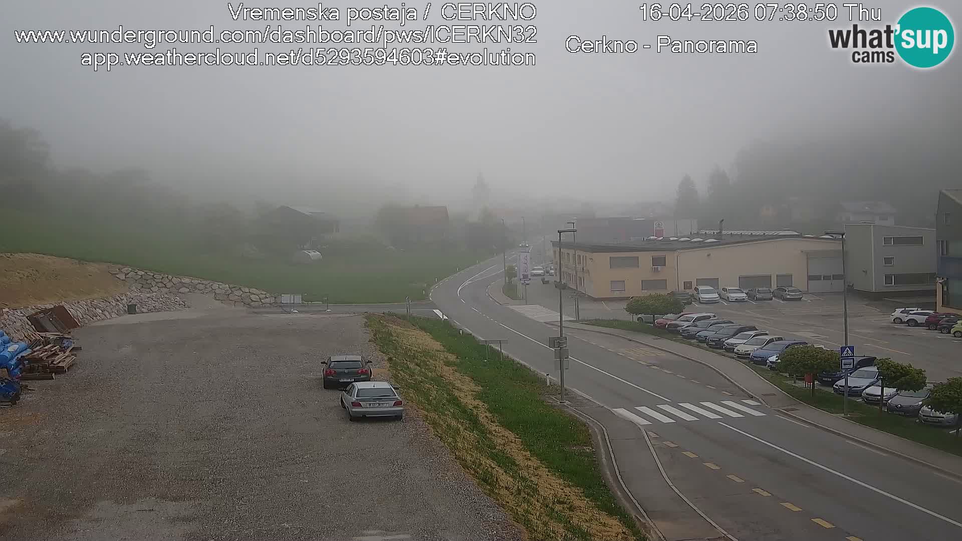 Cerkno city entrance Live Webcam