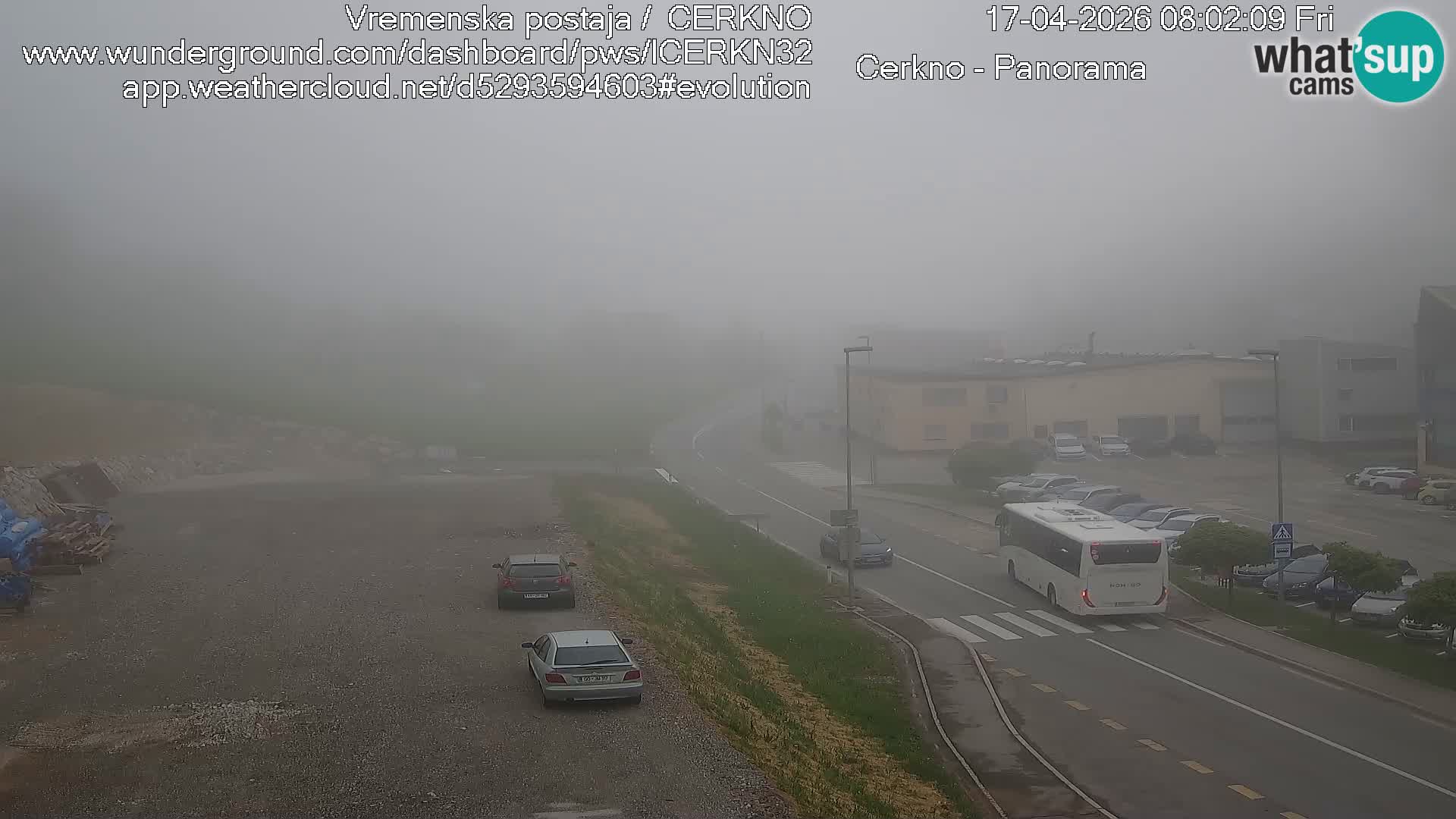 Cerkno city entrance Live Webcam