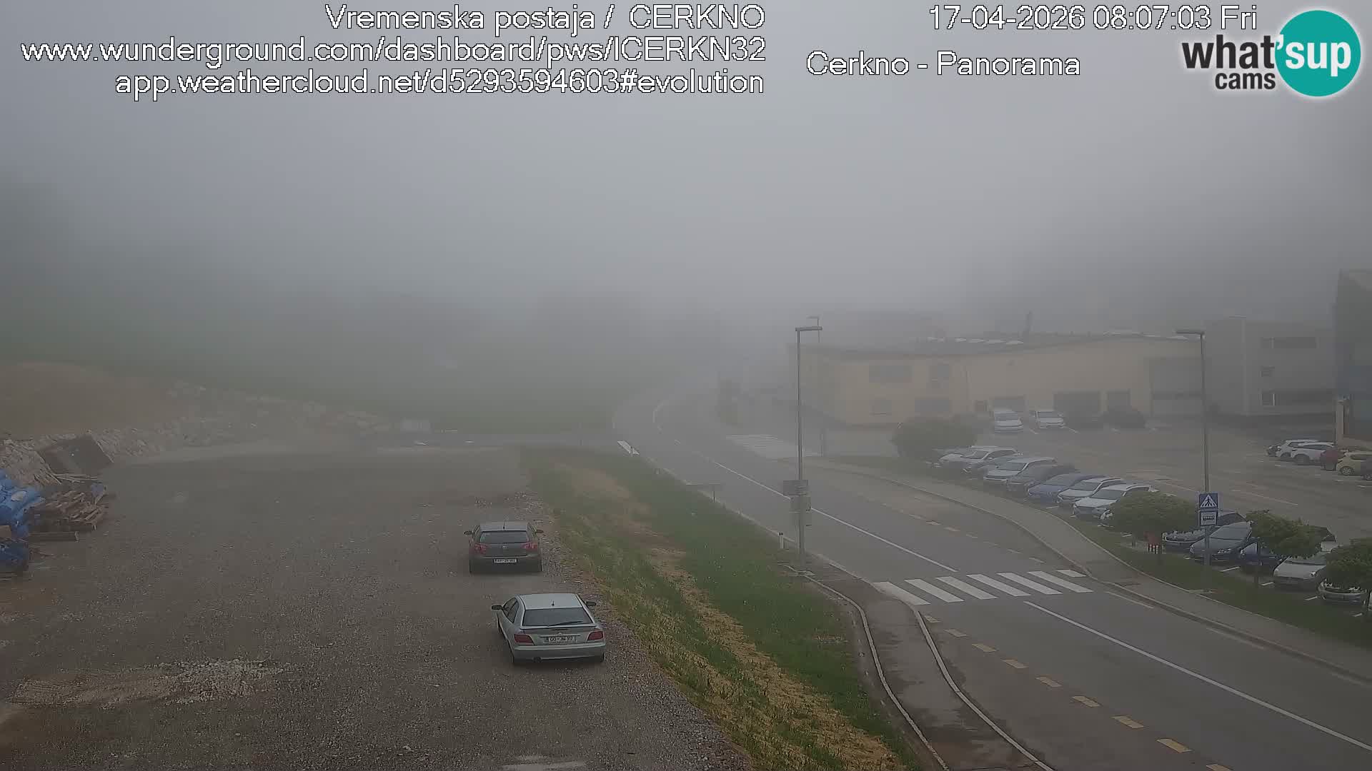 Cerkno city entrance Live Webcam