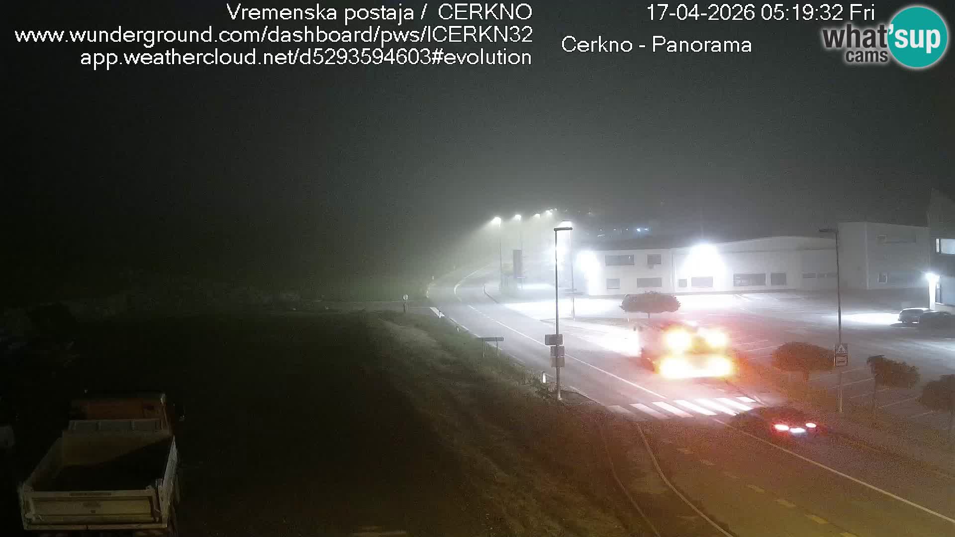 Cerkno entrada a la ciudad Webcam en vivo