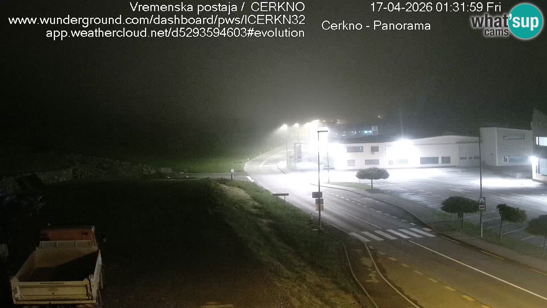 Cerkno entrada a la ciudad Webcam en vivo