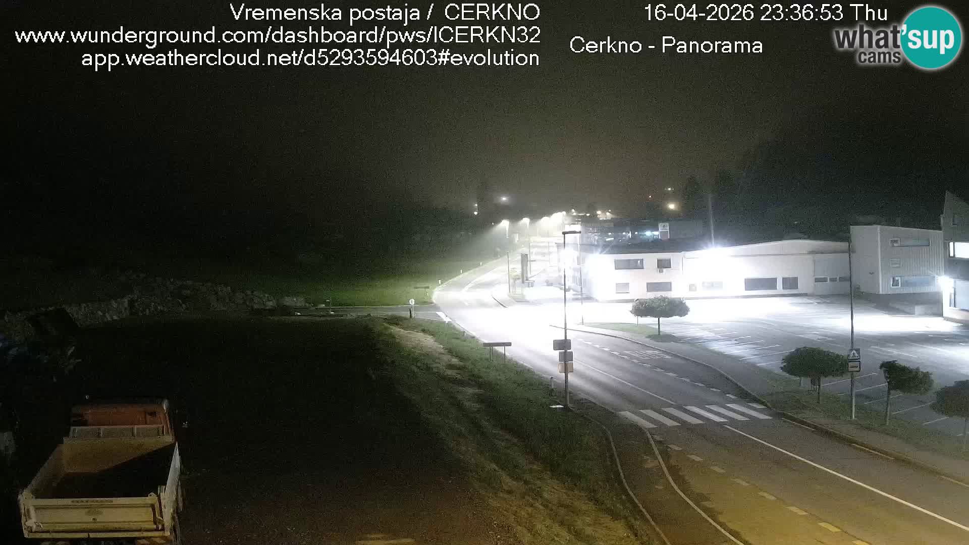 Cerkno city entrance Live Webcam