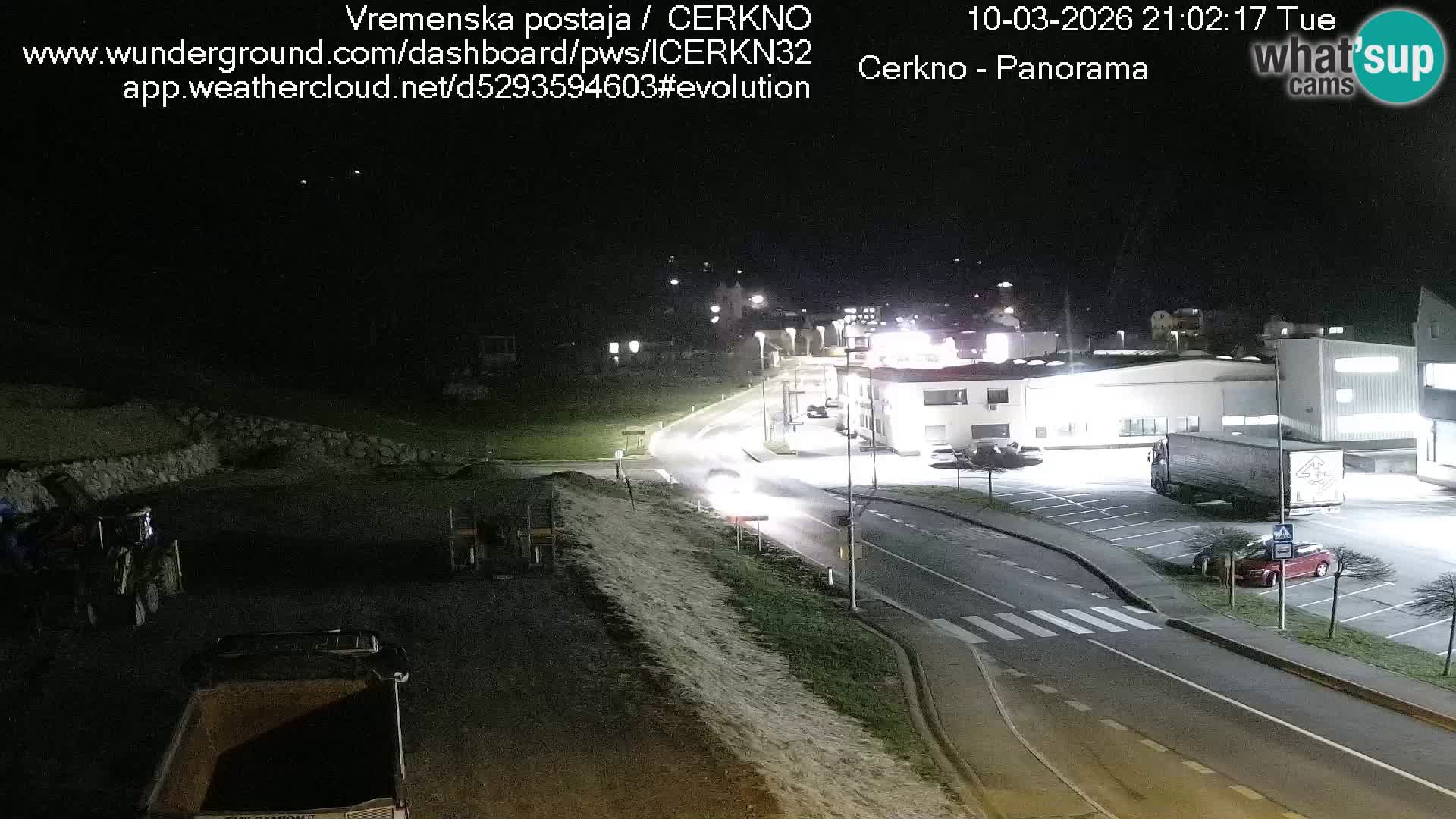 Cerkno city entrance Live Webcam