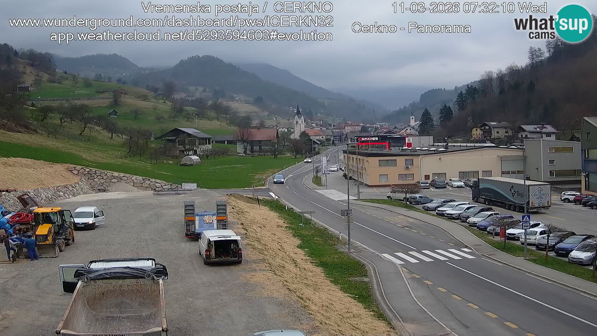 Cerkno ulaz u grad – Kamera uživo