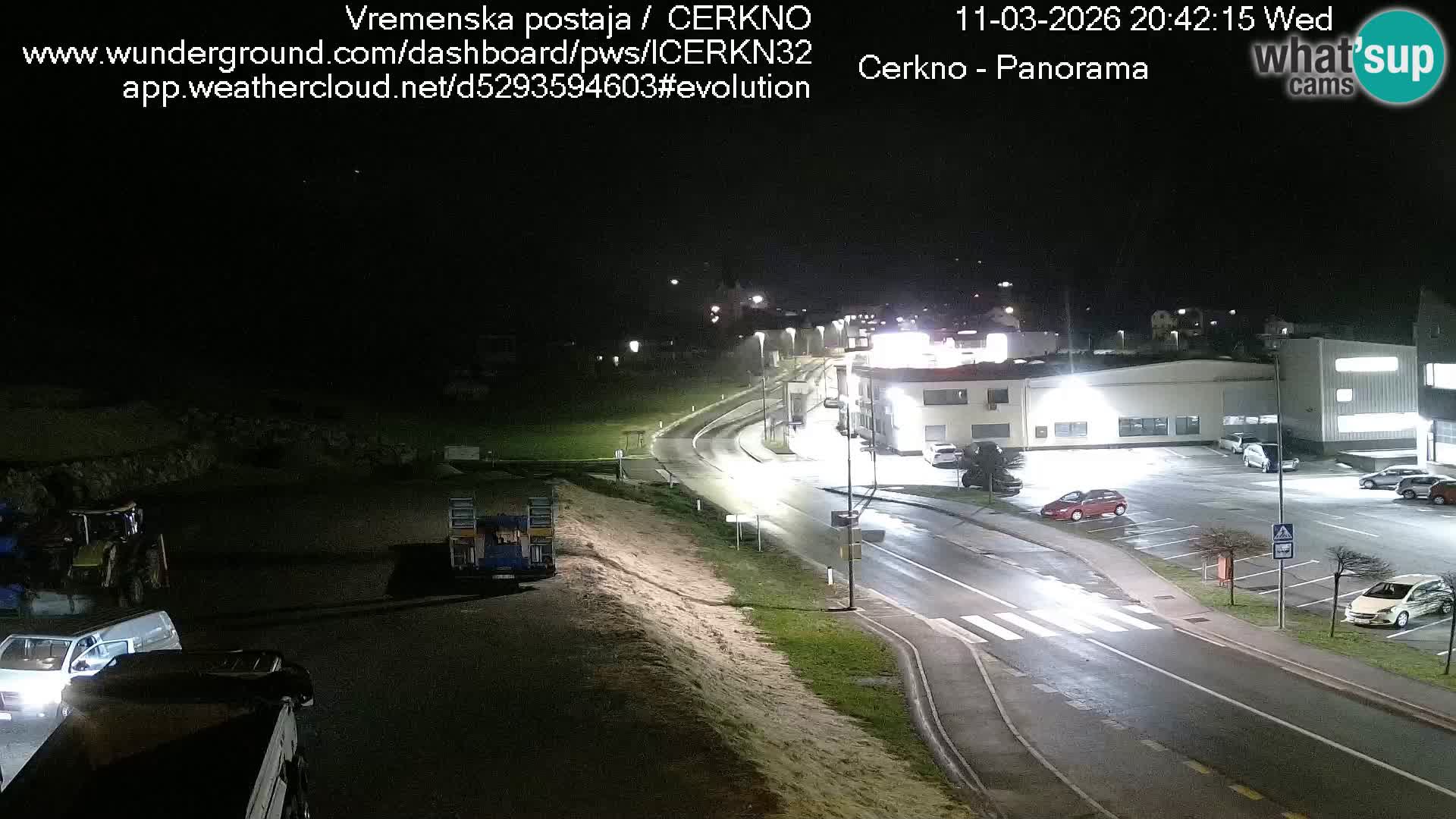 Cerkno city entrance Live Webcam