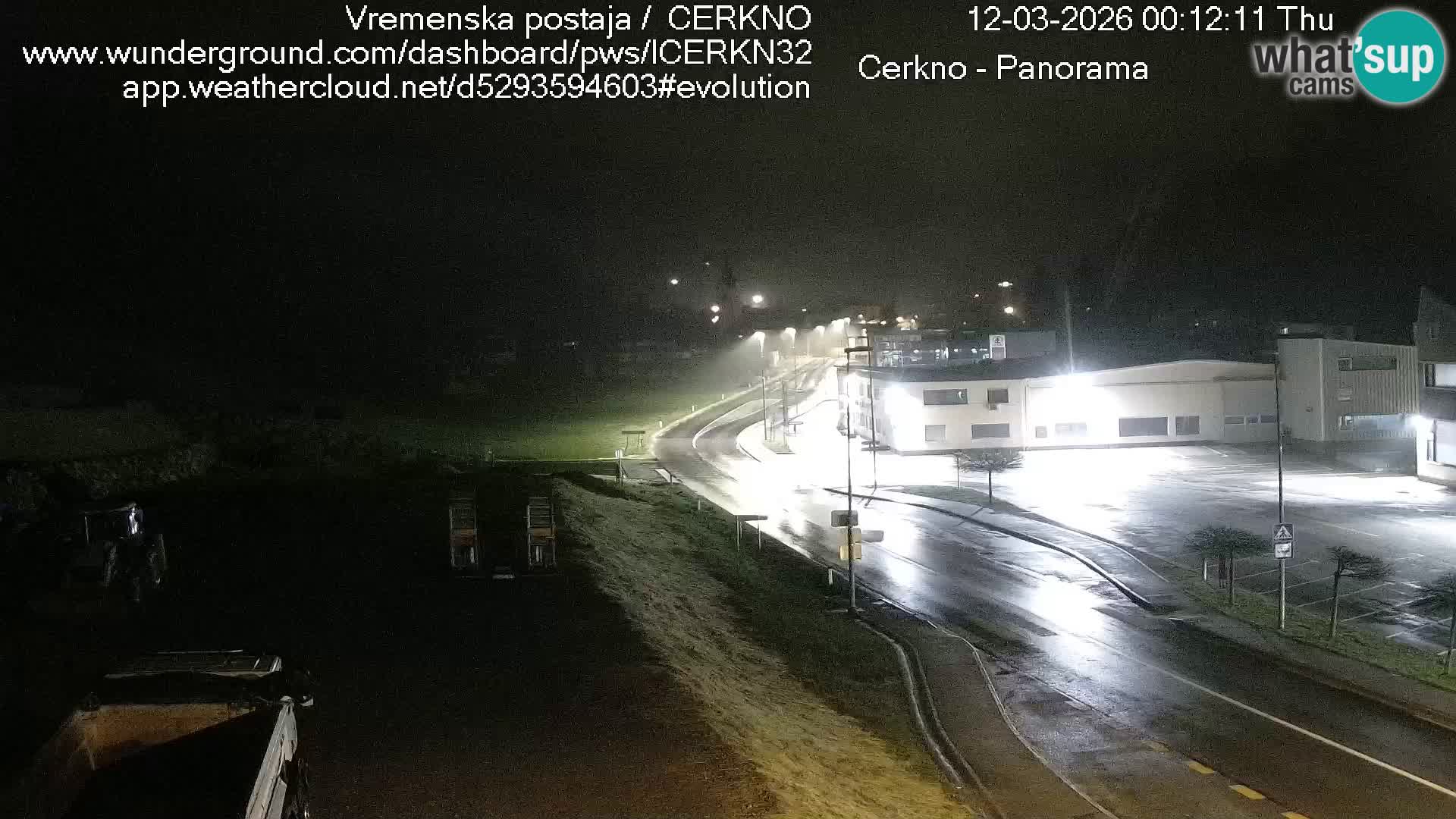 Cerkno city entrance Live Webcam