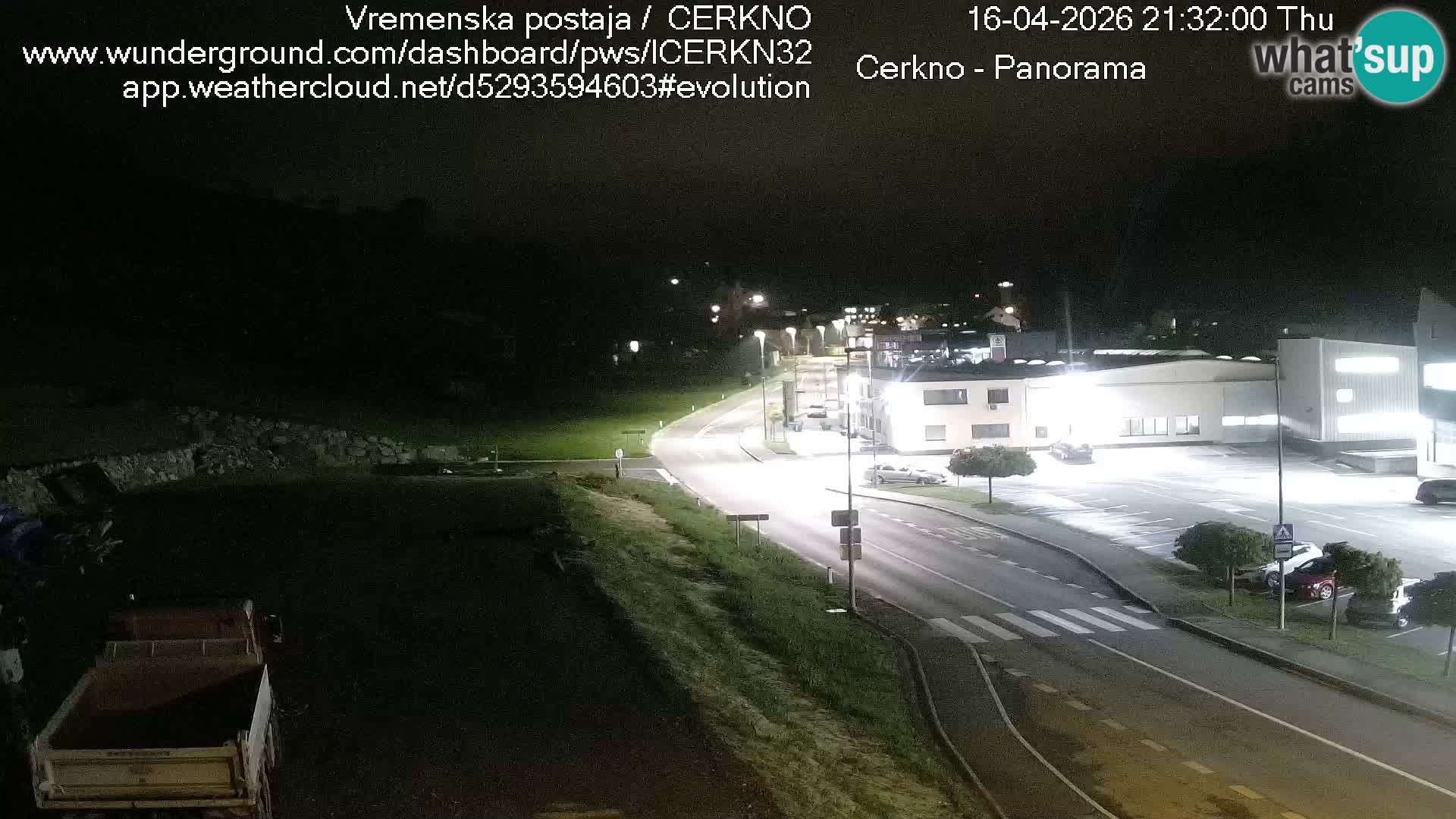 Cerkno entrada a la ciudad Webcam en vivo