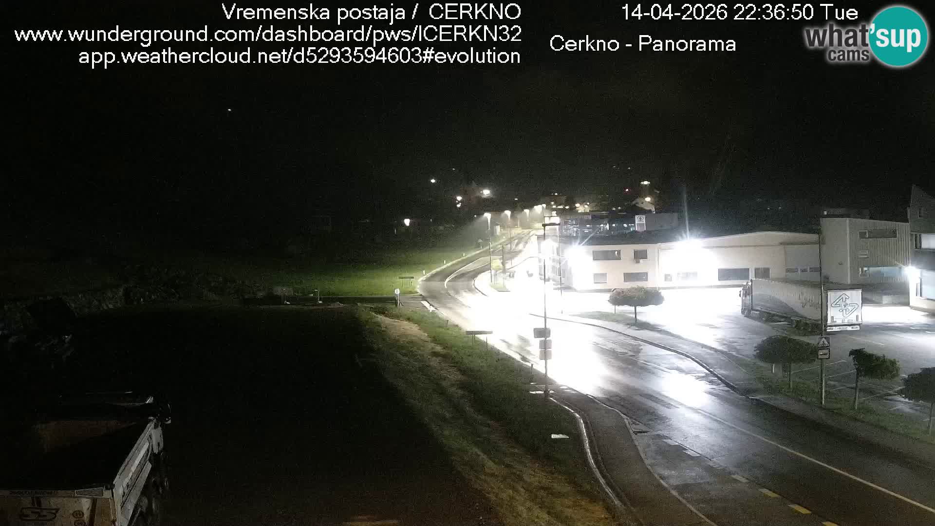 Cerkno city entrance Live Webcam