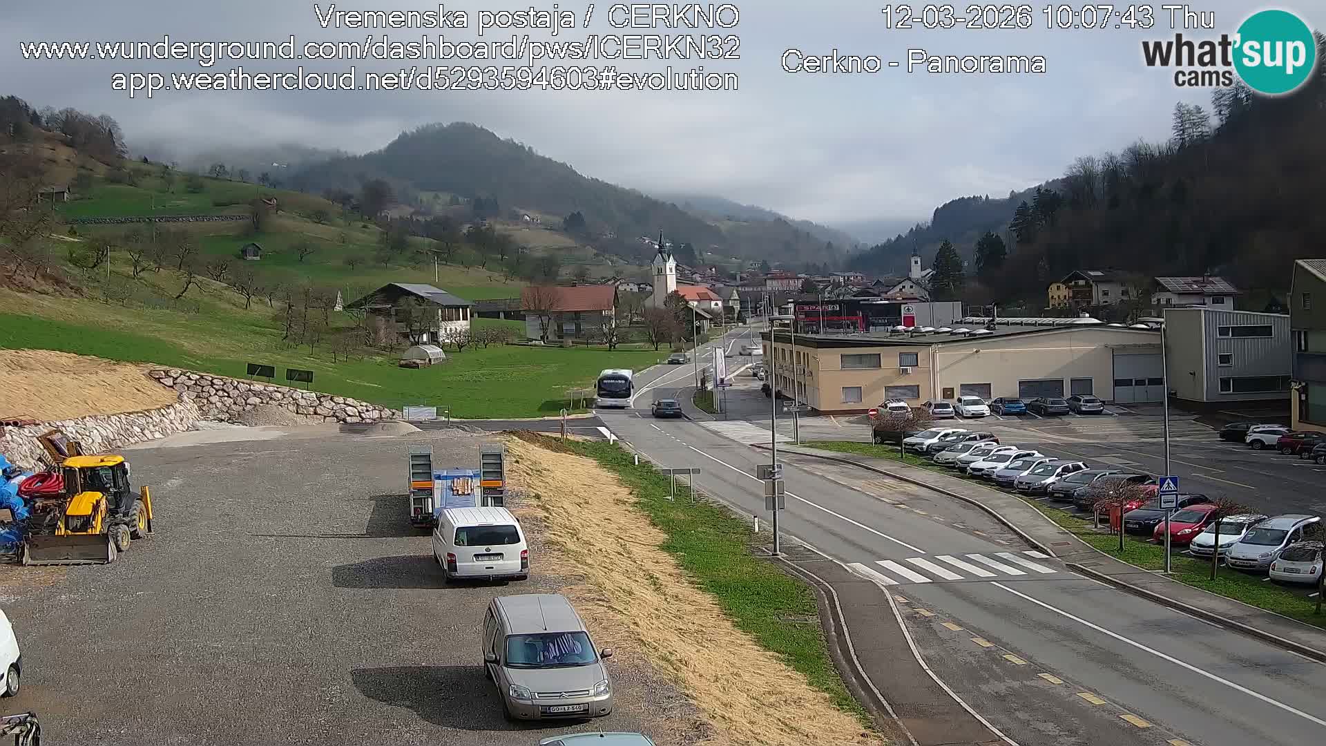 Cerkno ulaz u grad – Kamera uživo