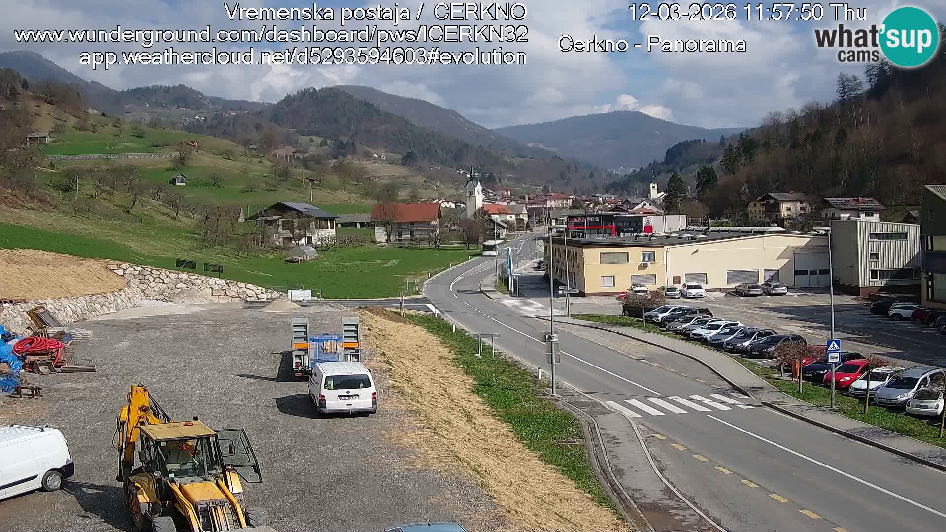 Cerkno ulaz u grad – Kamera uživo