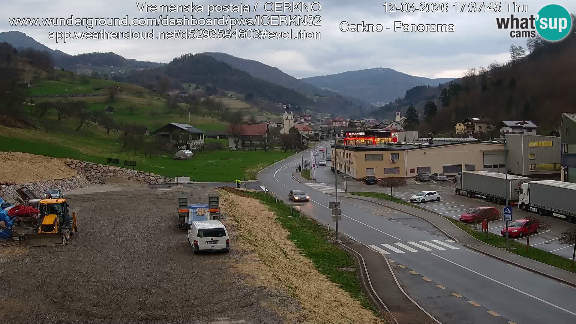 Webcam Ingresso Città di Cerkno