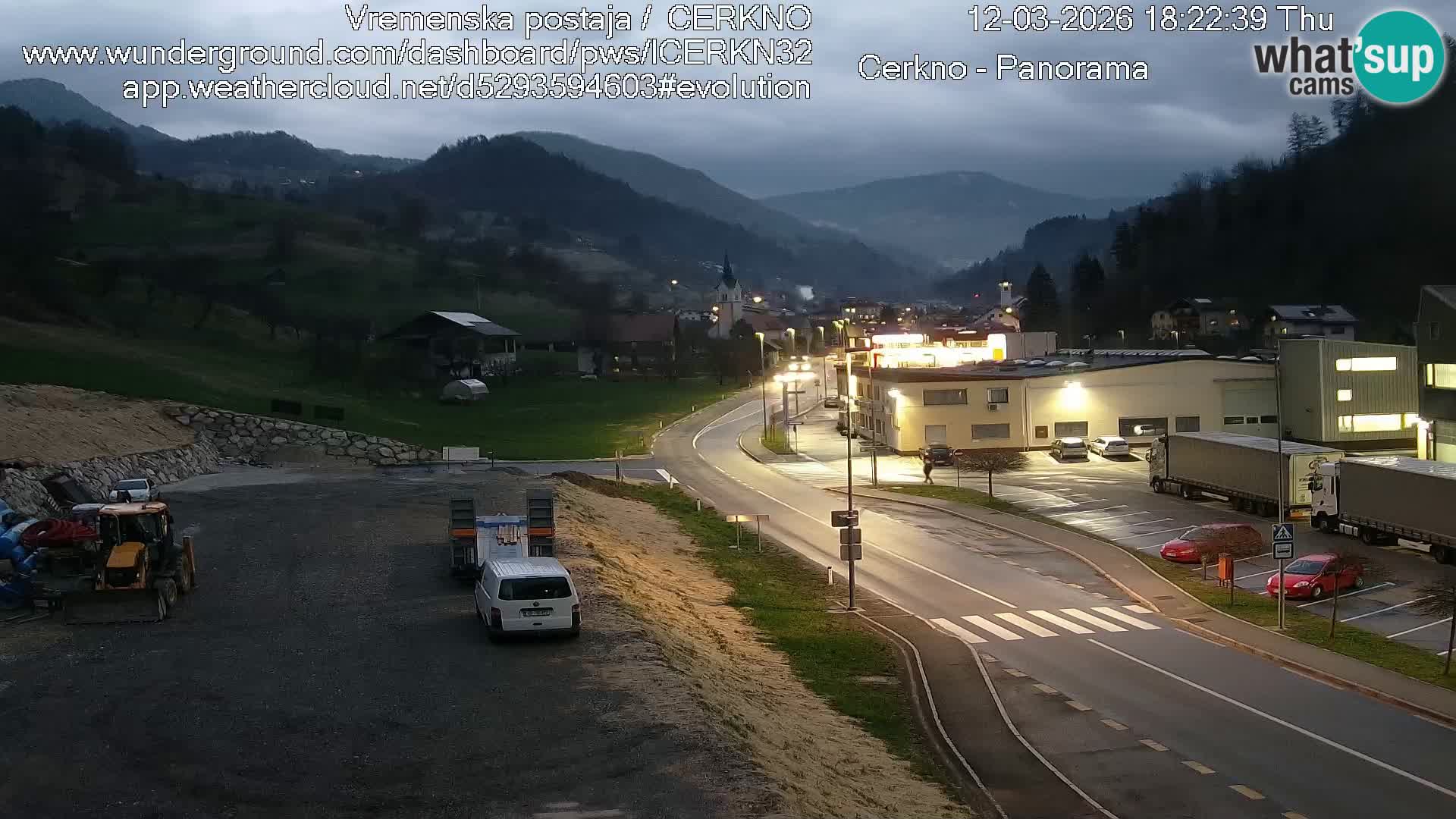 Webcam Ingresso Città di Cerkno