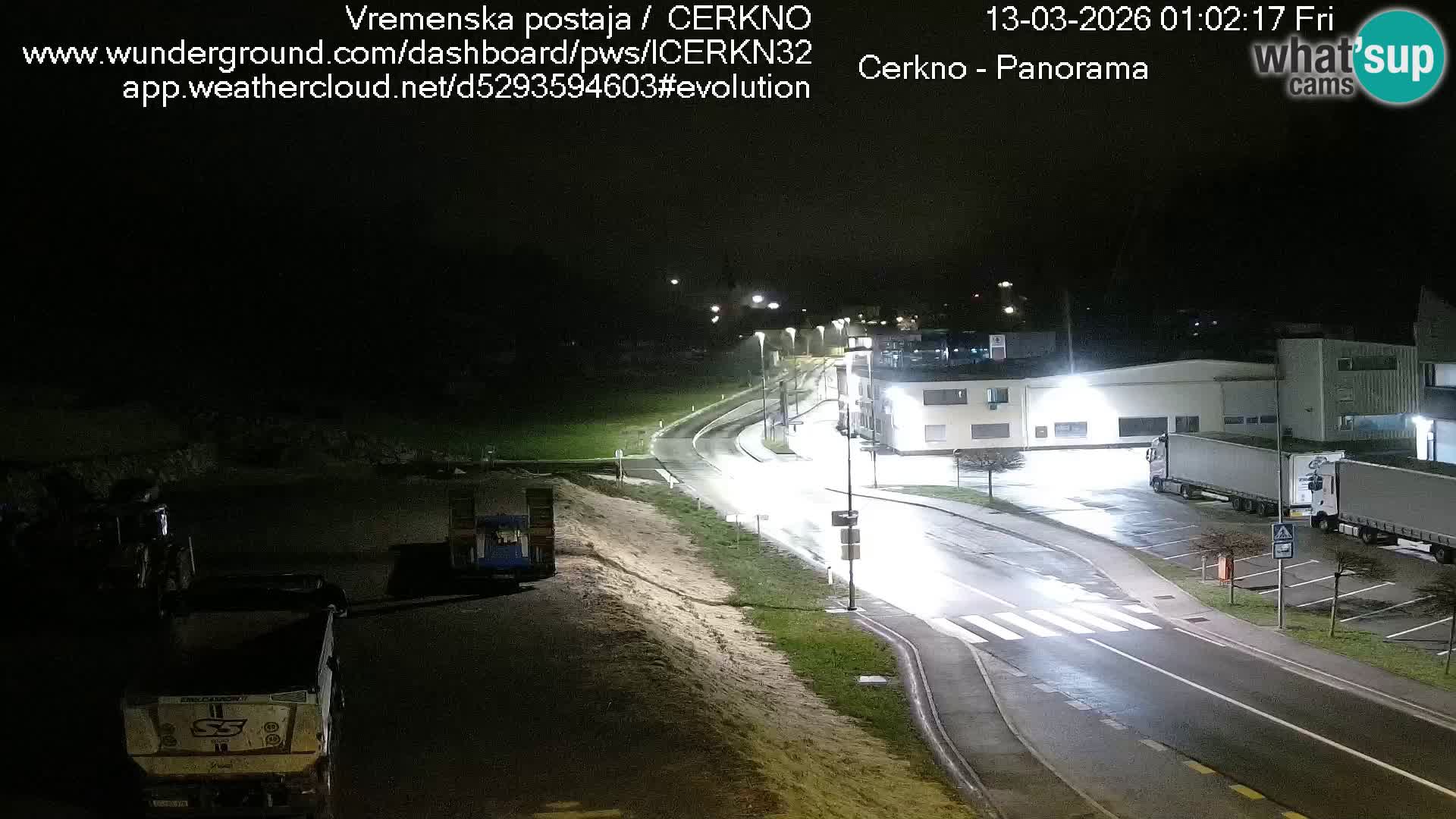 Webcam en direct – Entrée de la ville de Cerkno