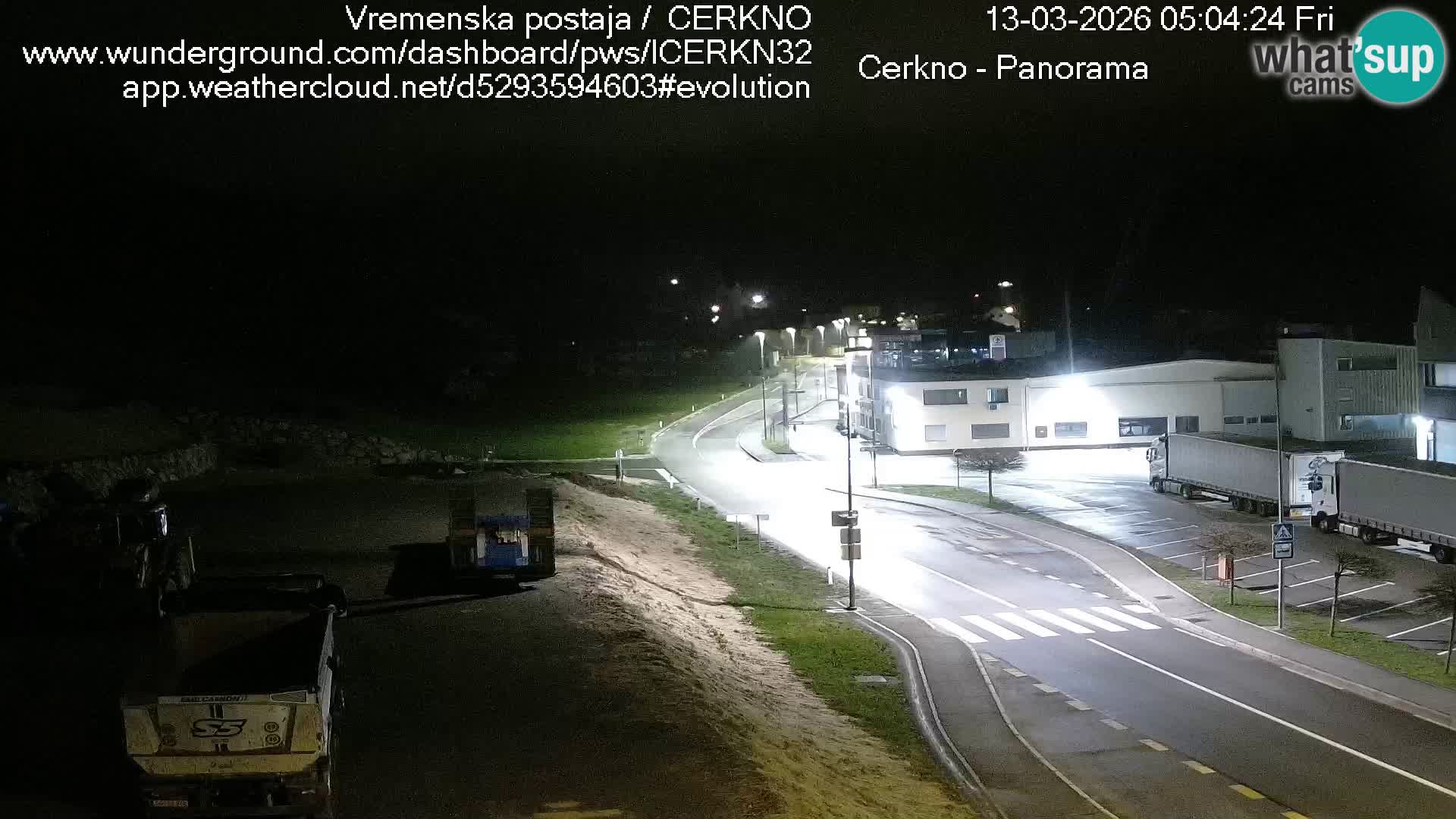 Cerkno city entrance Live Webcam