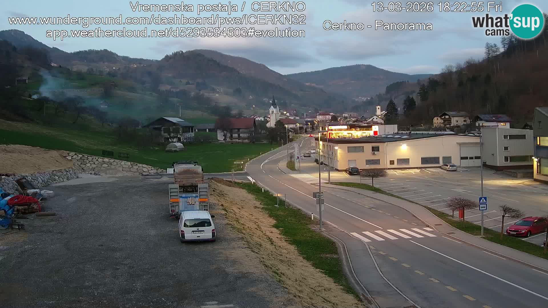 Cerkno ulaz u grad – Kamera uživo