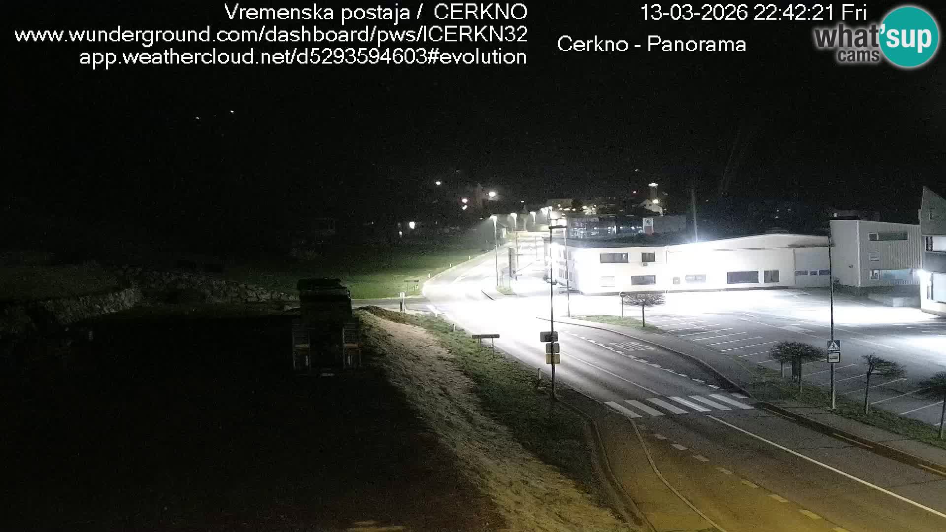 Cerkno entrada a la ciudad Webcam en vivo