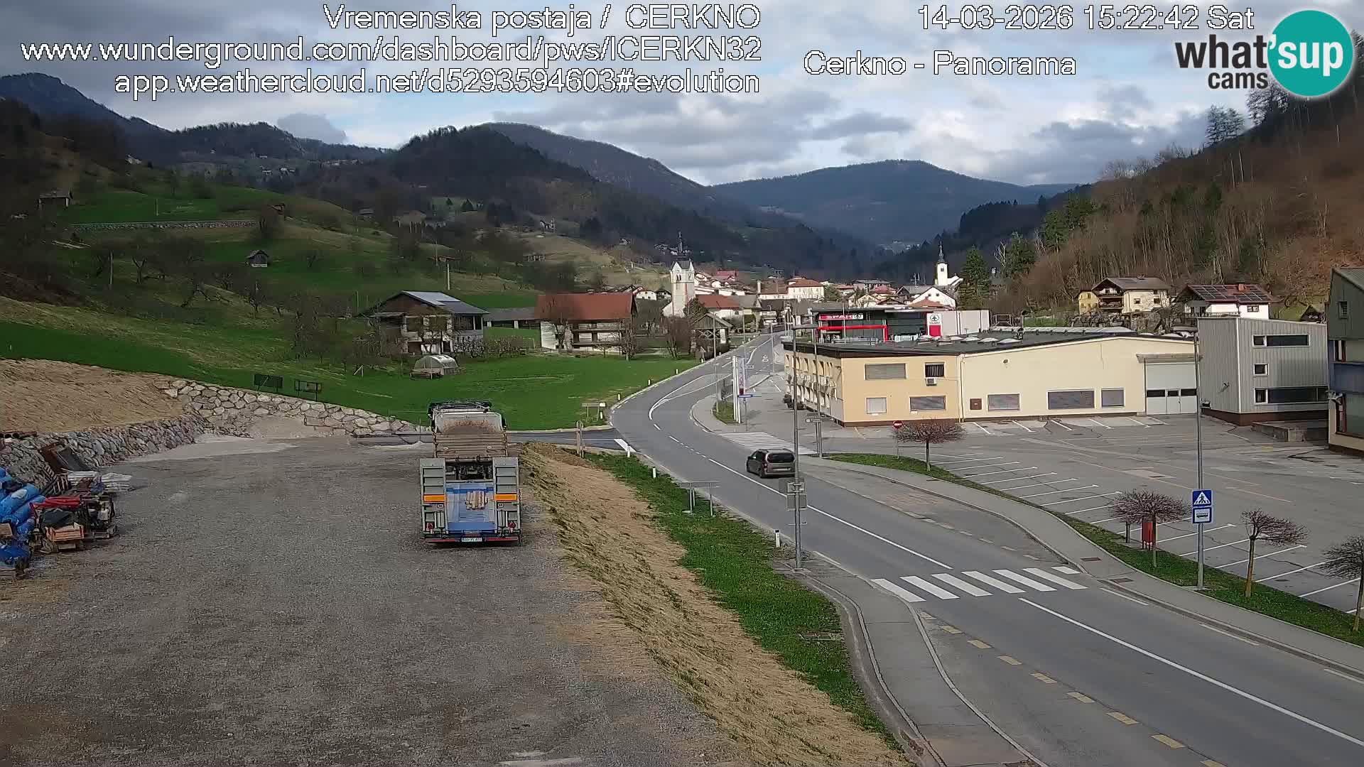 Cerkno ulaz u grad – Kamera uživo