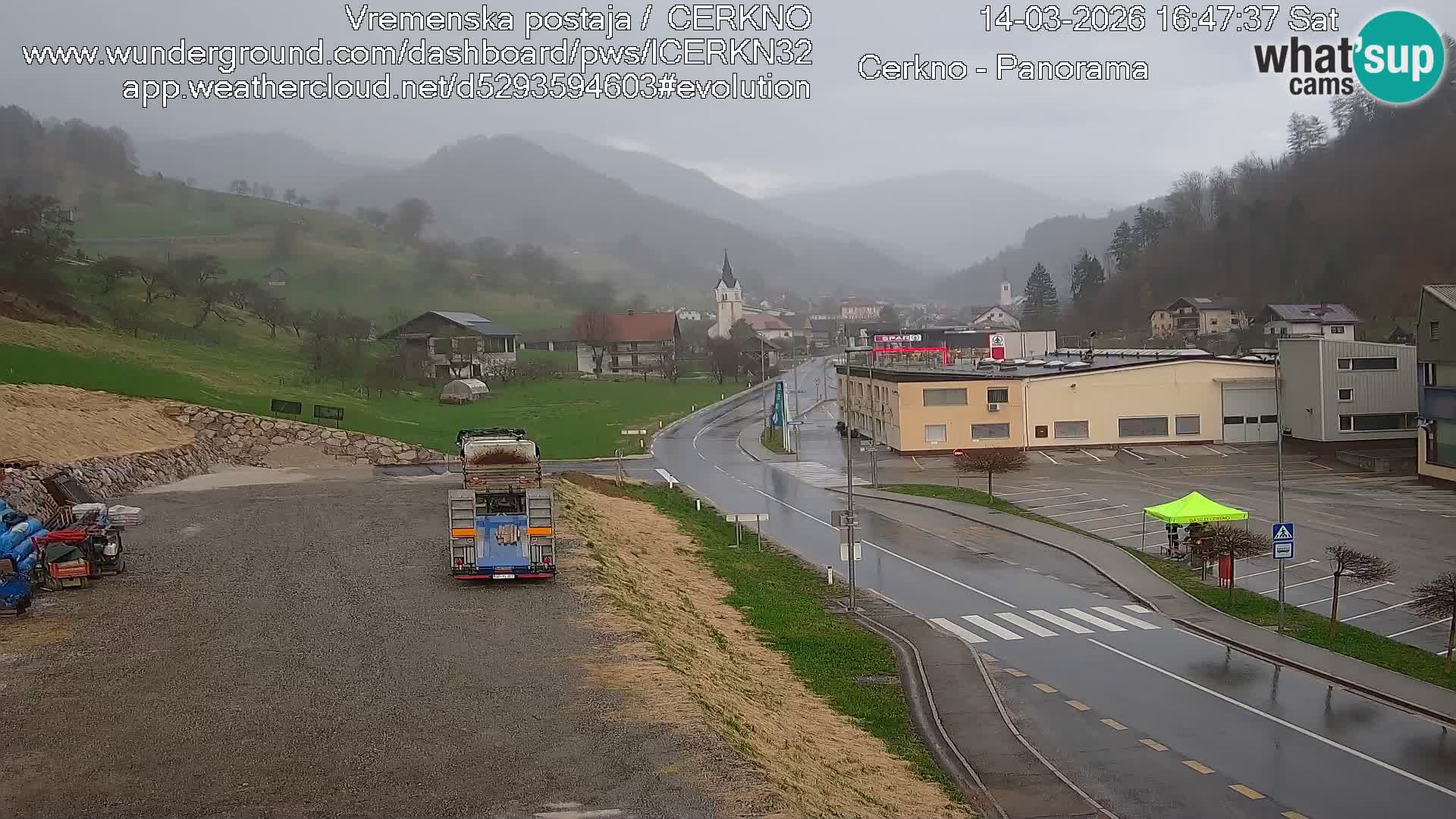 Cerkno ulaz u grad – Kamera uživo