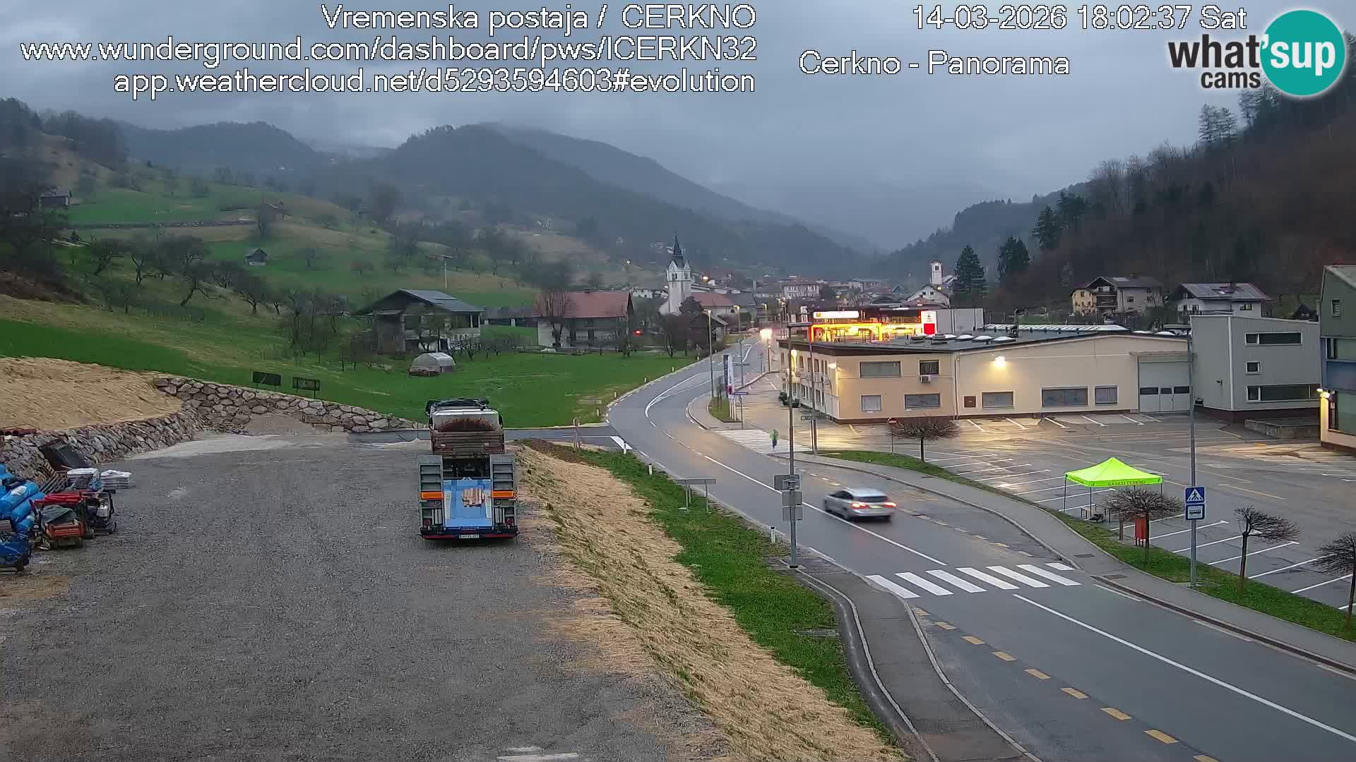 Cerkno ulaz u grad – Kamera uživo