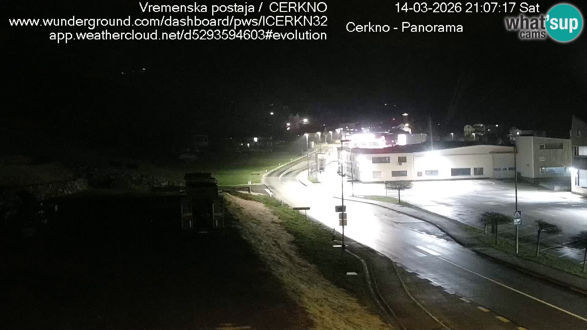 Cerkno entrada a la ciudad Webcam en vivo