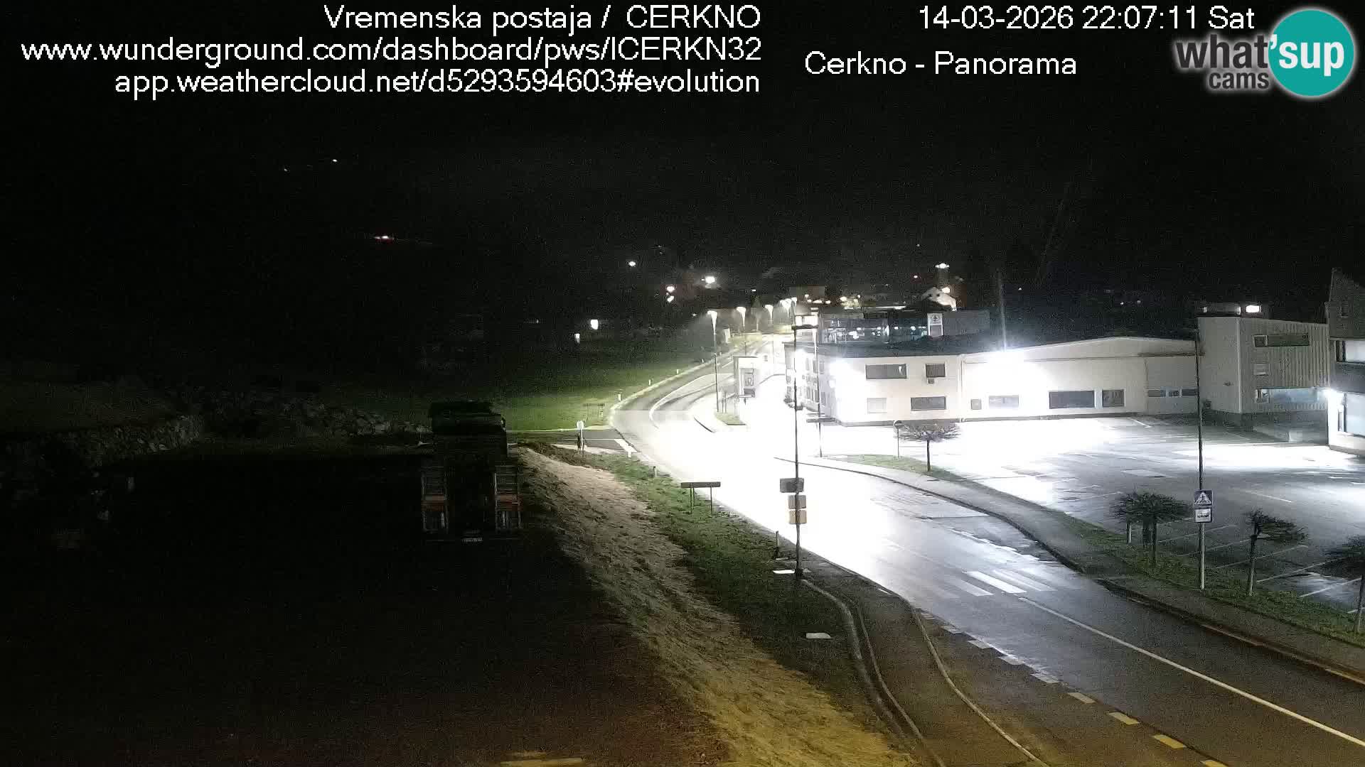 Webcam en direct – Entrée de la ville de Cerkno
