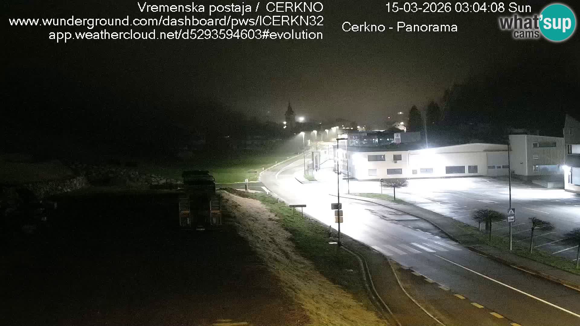 Cerkno city entrance Live Webcam