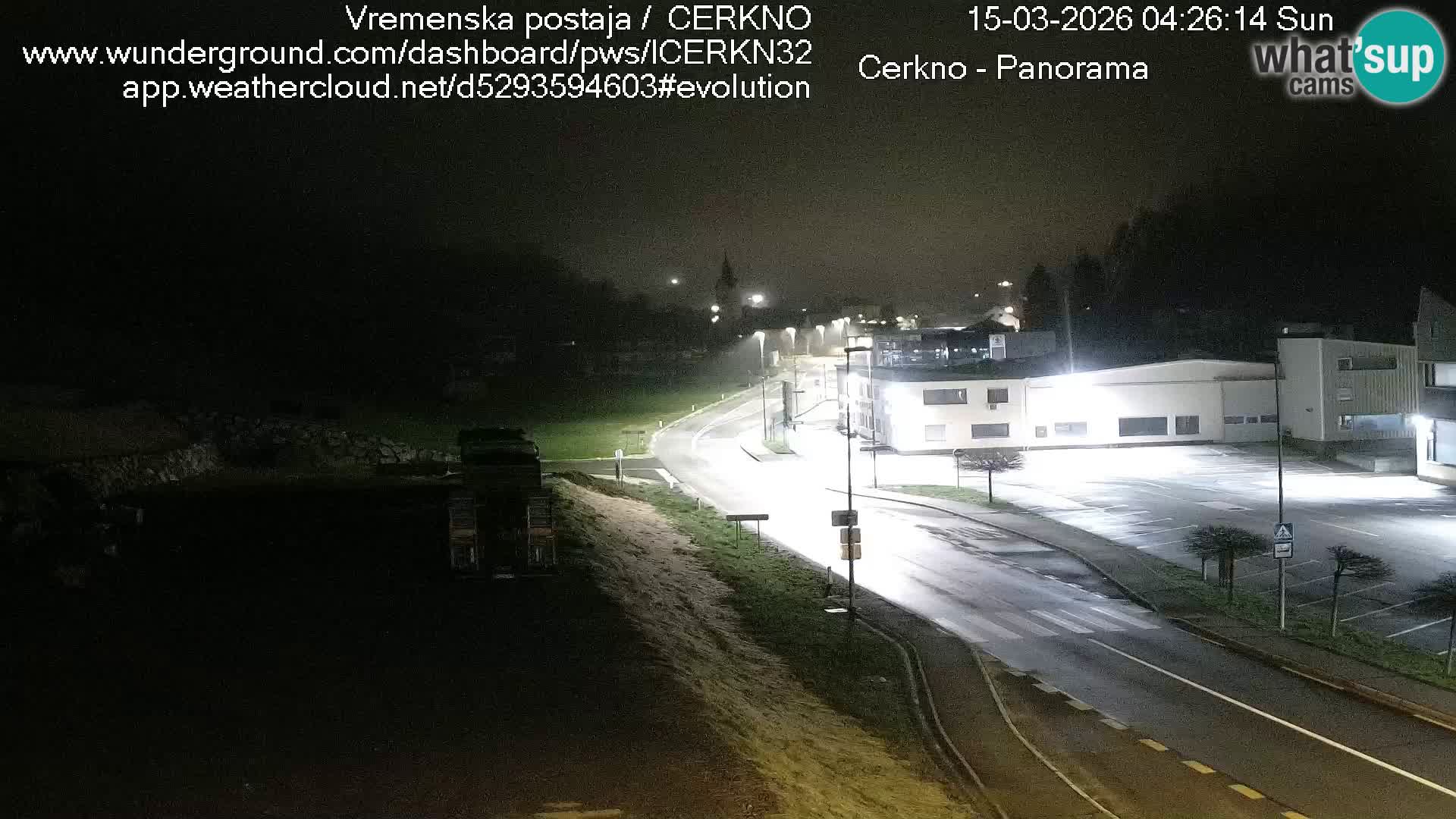 Cerkno city entrance Live Webcam