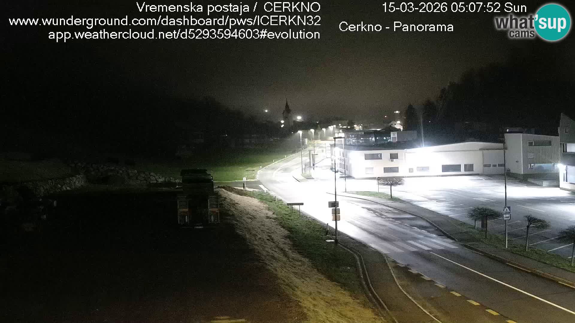 Cerkno city entrance Live Webcam