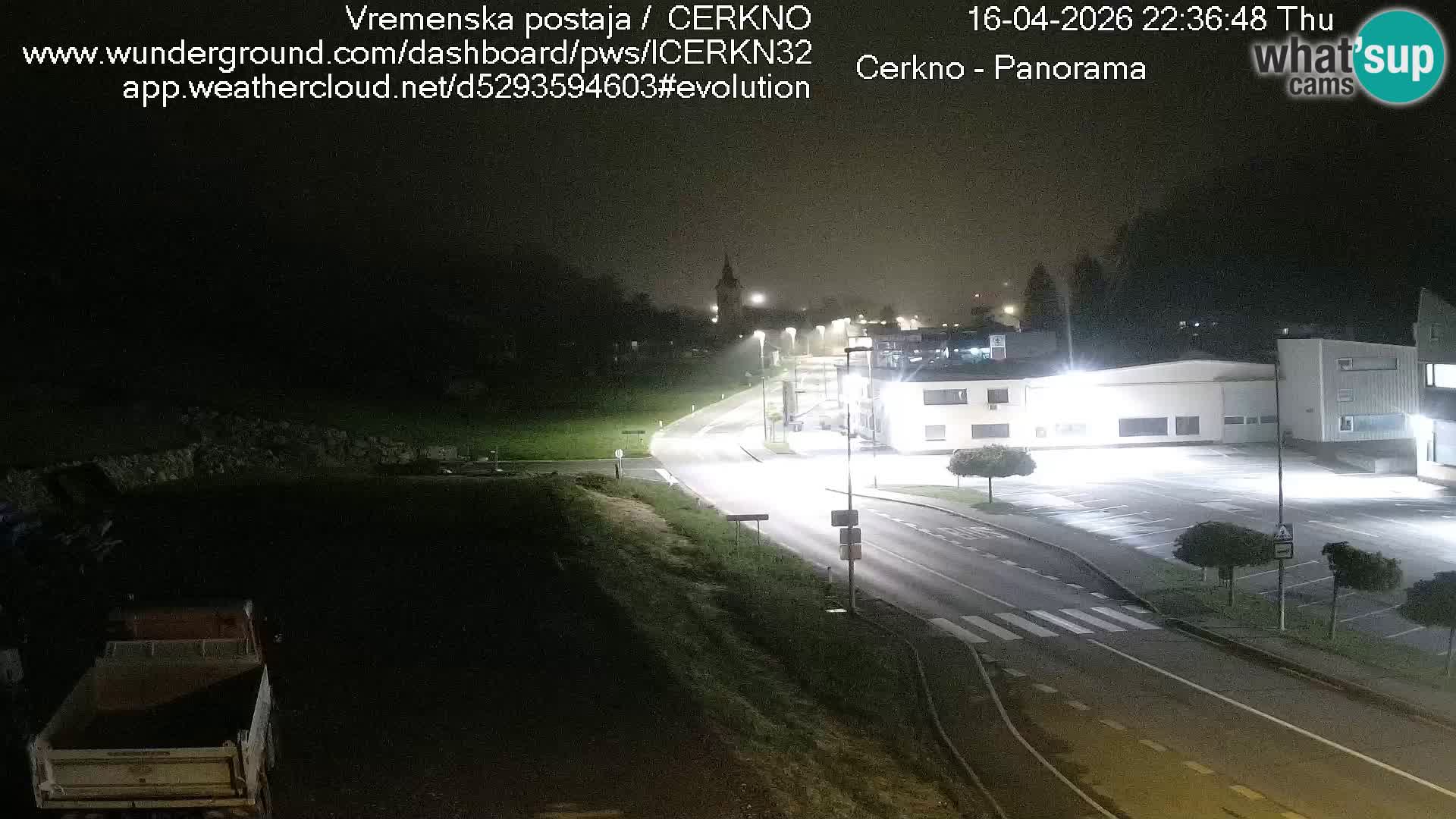 Cerkno city entrance Live Webcam
