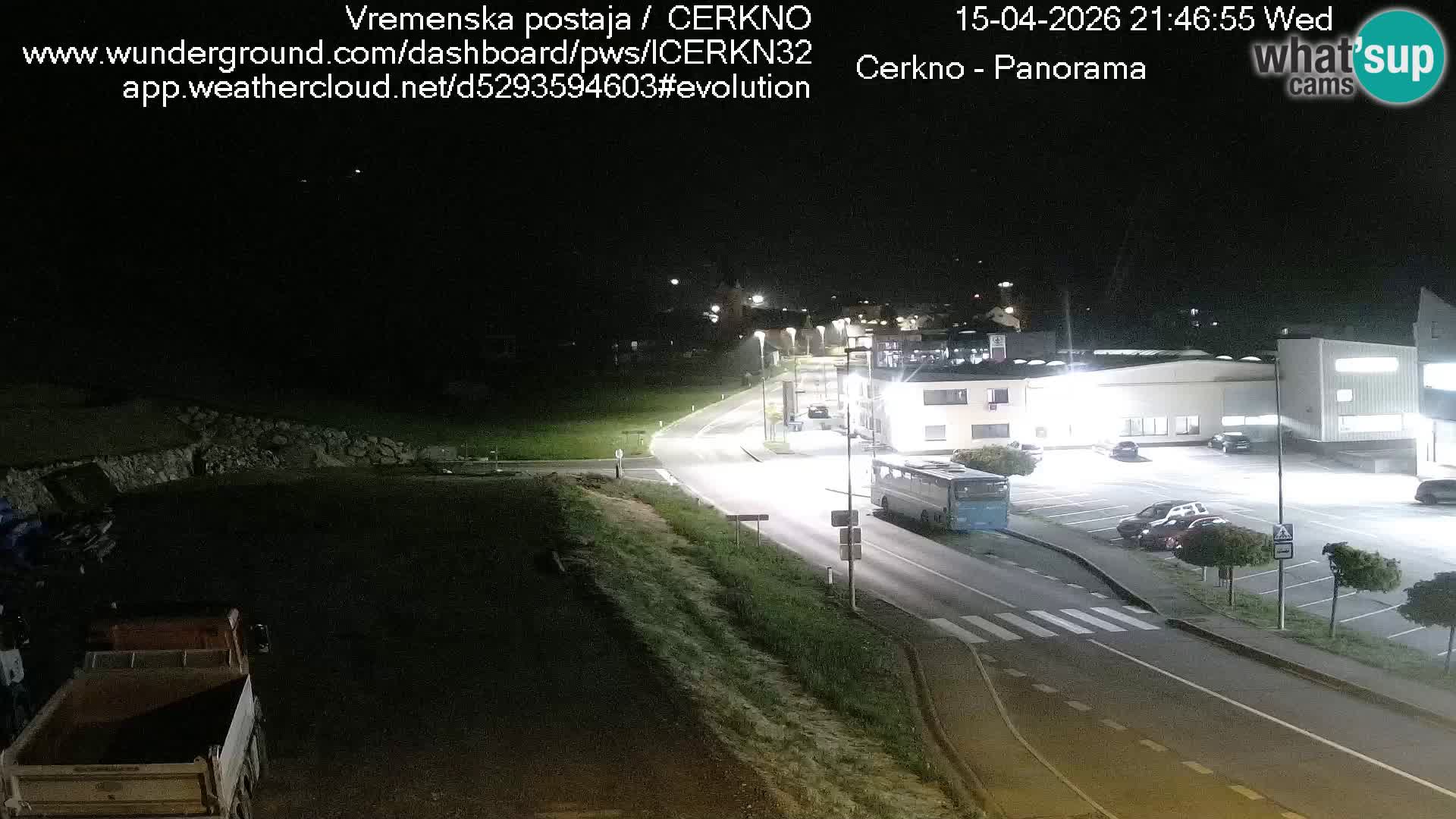 Cerkno city entrance Live Webcam